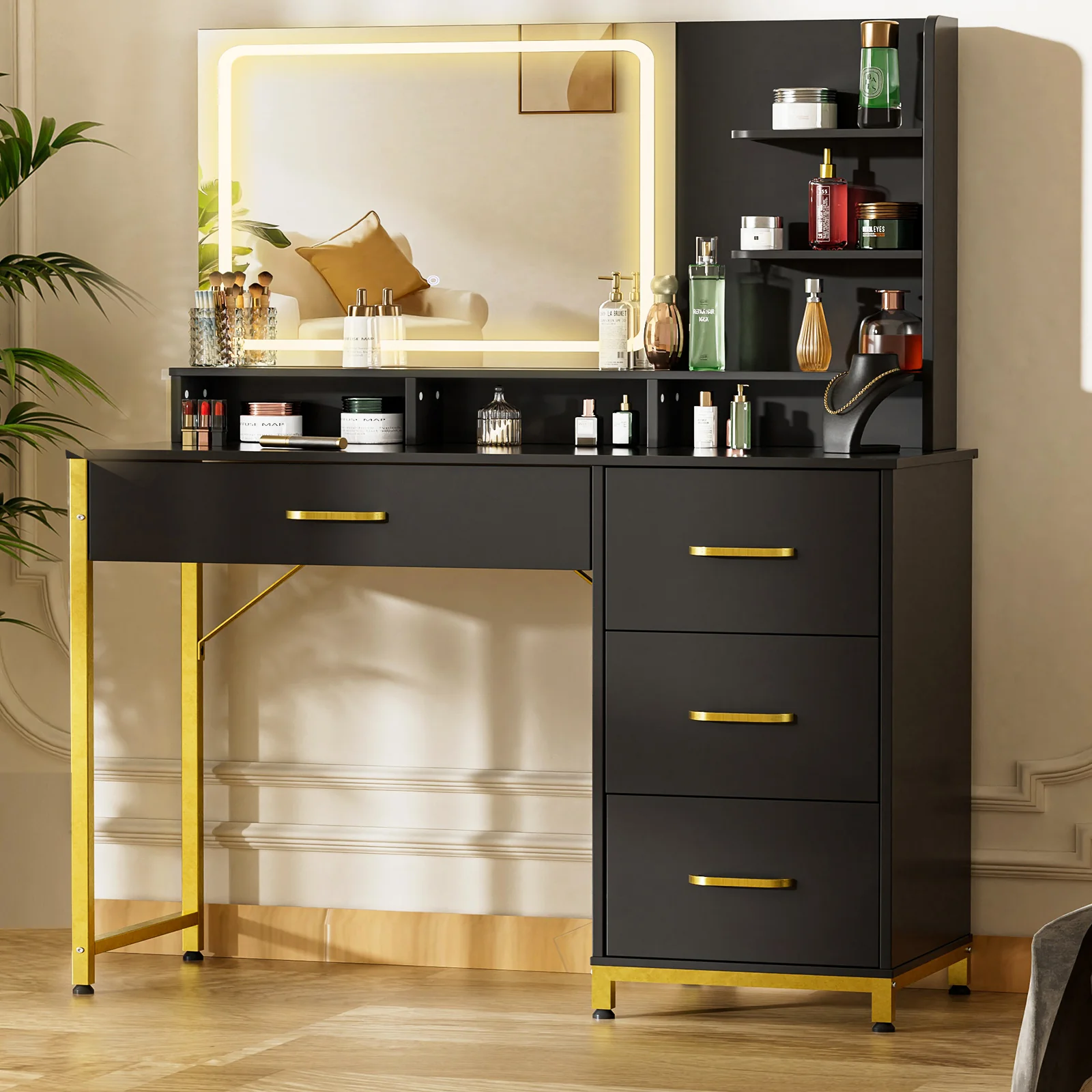 Vanity Desk with Mirror and Lights - Image 17