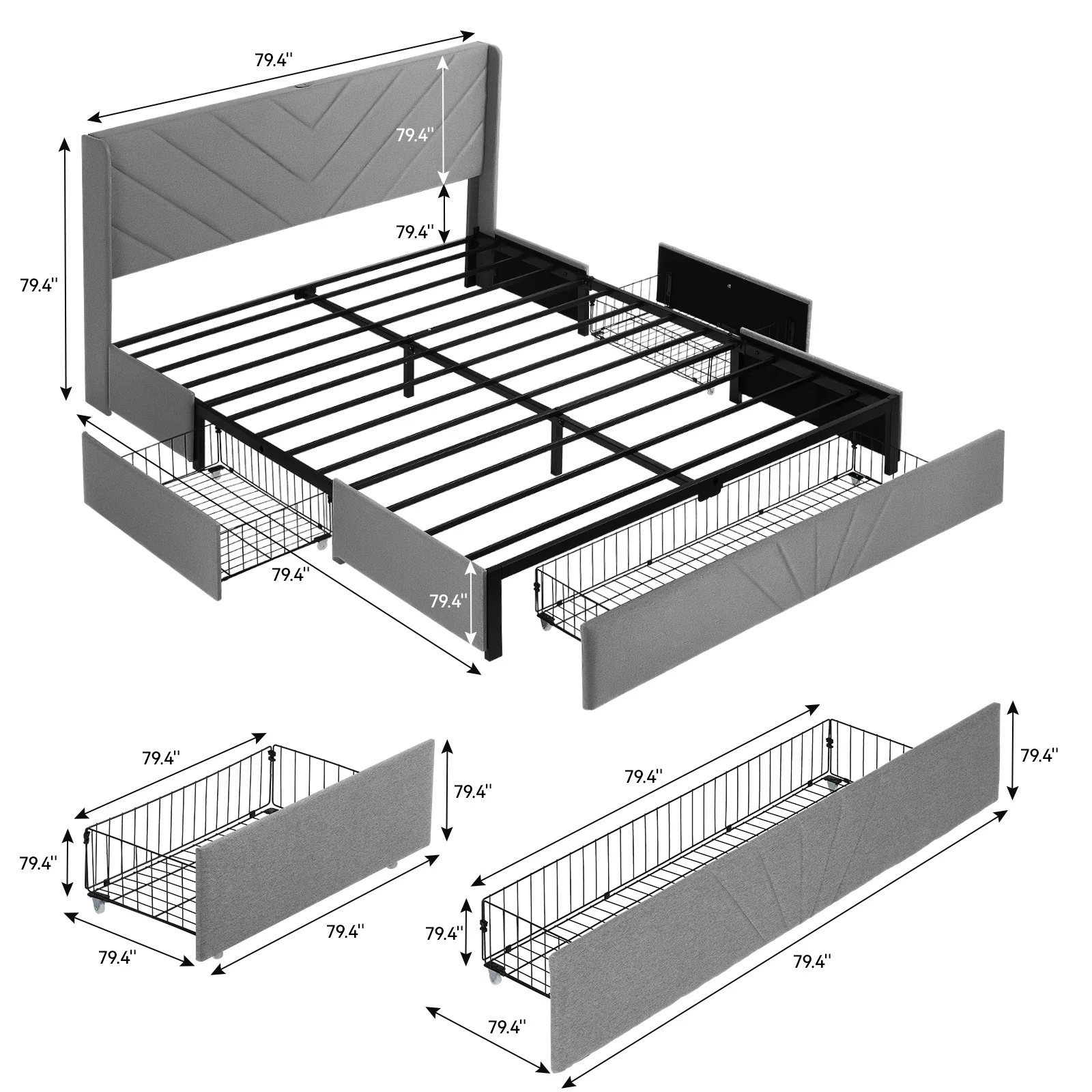 Bed Frame BF003 - Image 24