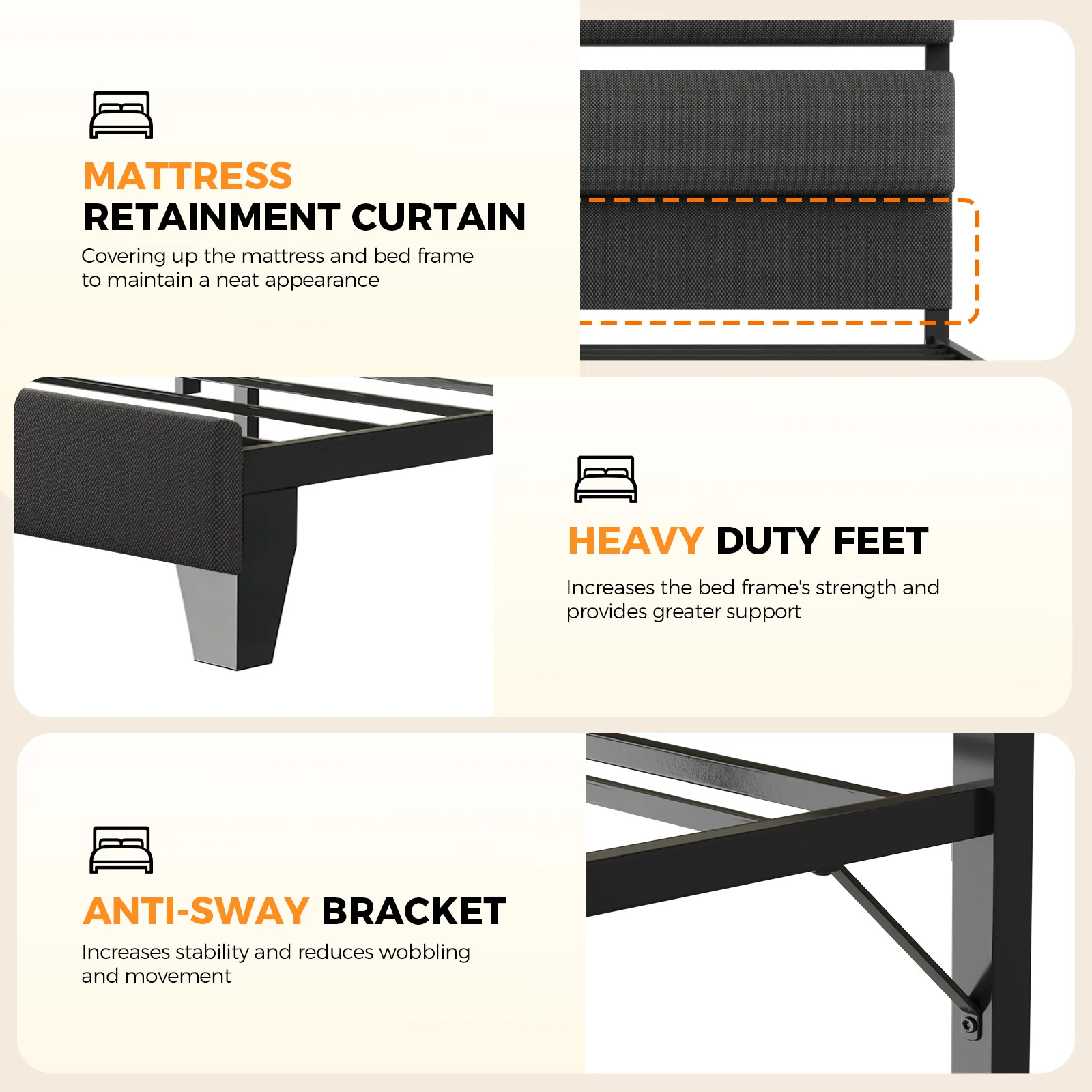 Bed Frame RGB BF009 - Image 18