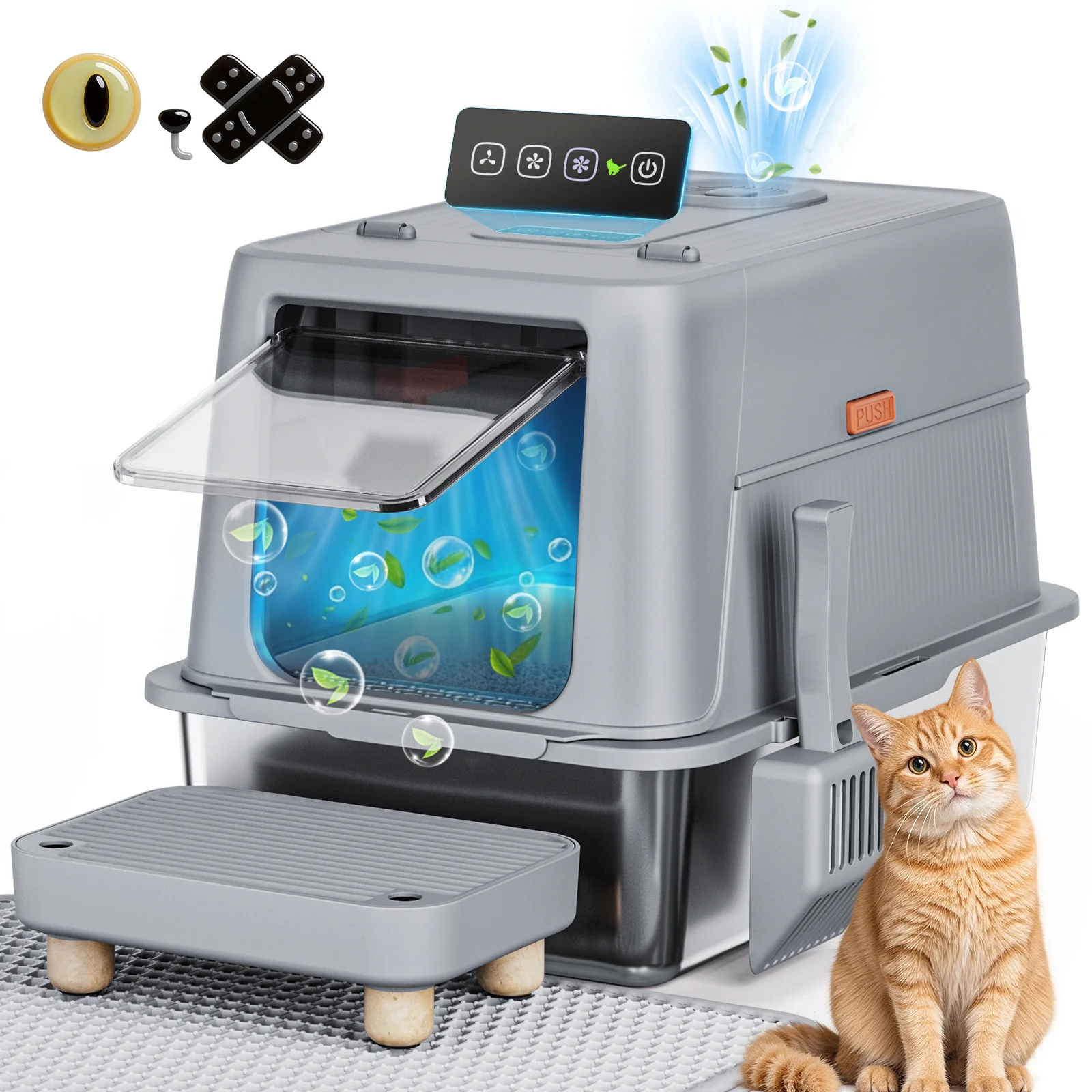 Smart XL Cat Litter Box ACB06 - Image 3