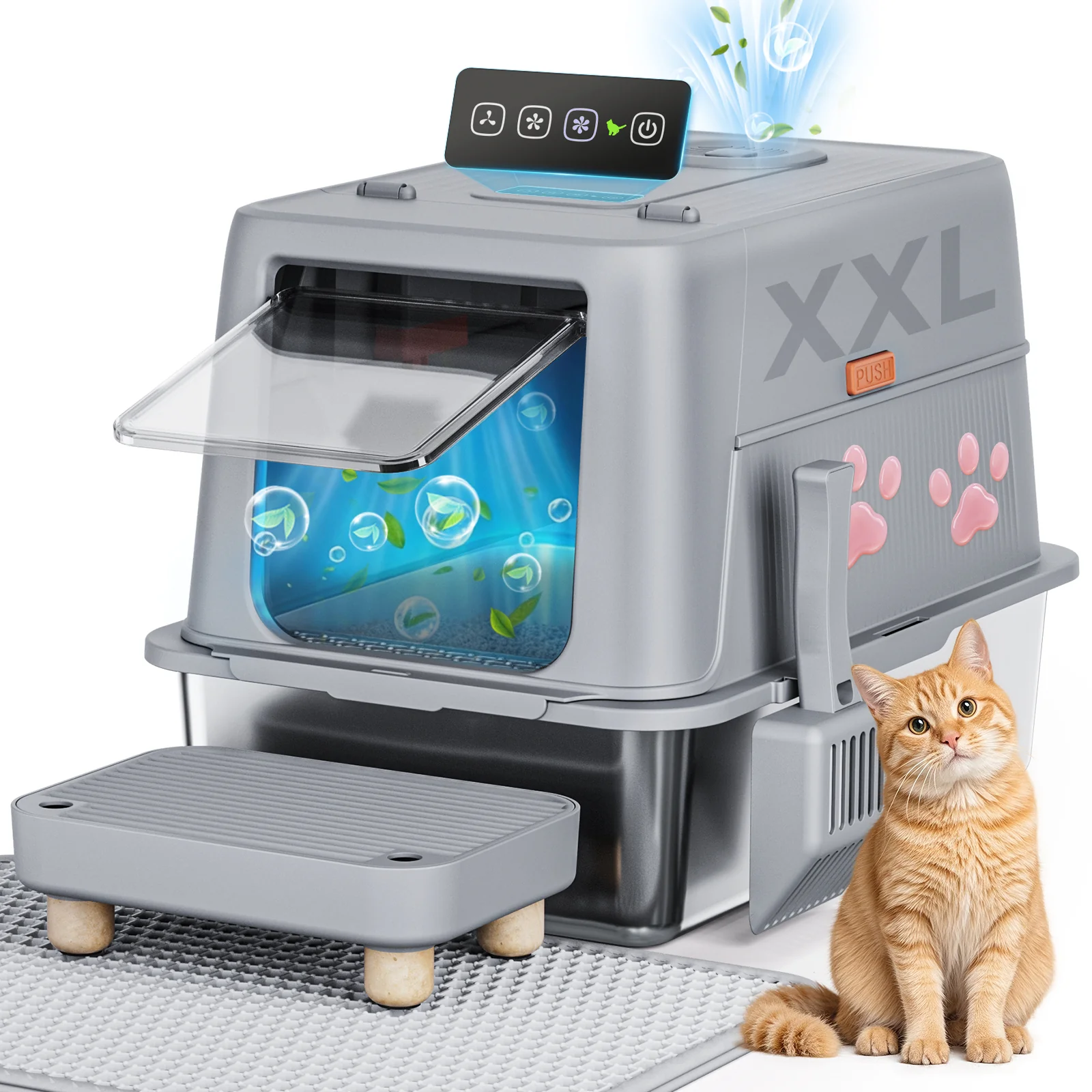 Smart XL Cat Litter Box ACB06 - Image 9