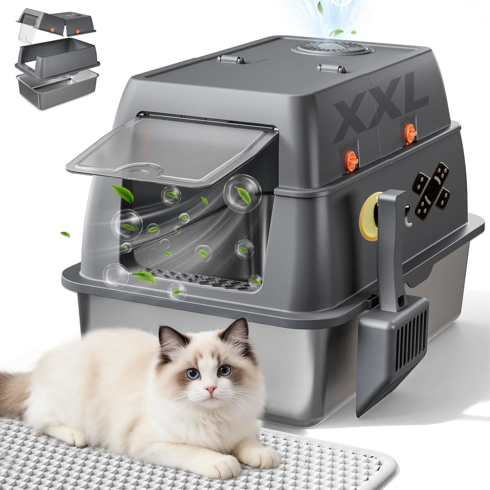 ACB07 Multi‑Mode Cat Litter Box with Odor Control - Image 10