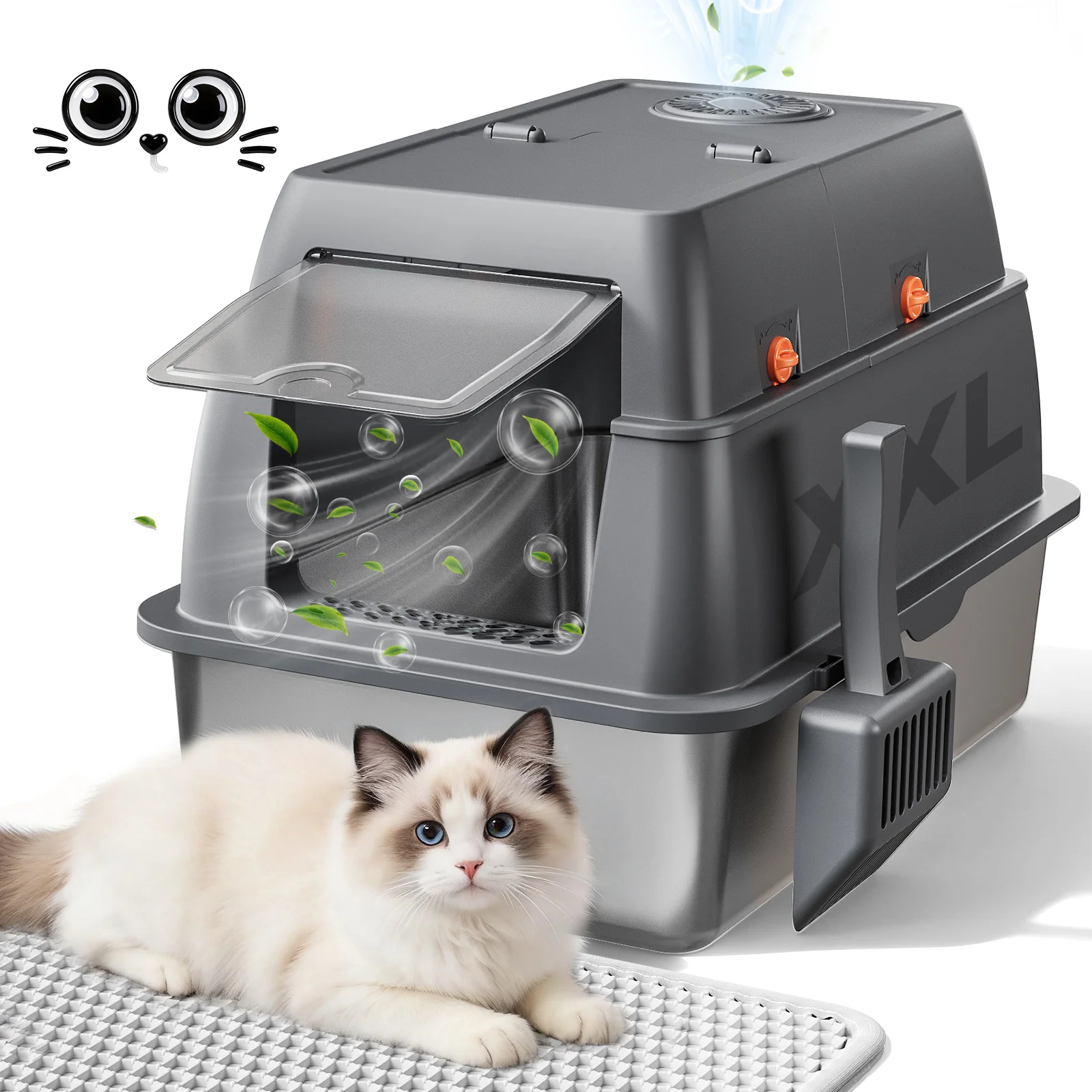 ACB07 Multi‑Mode Cat Litter Box with Odor Control - Image 19