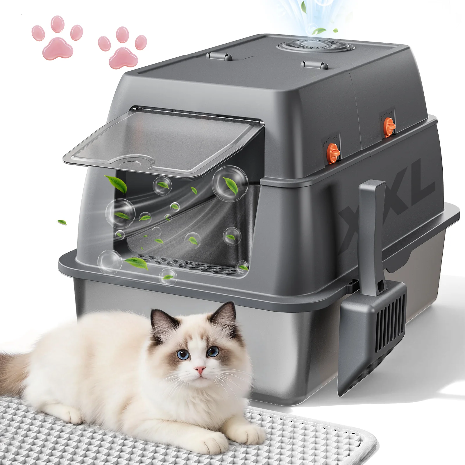 ACB07 Multi‑Mode Cat Litter Box with Odor Control - Image 21