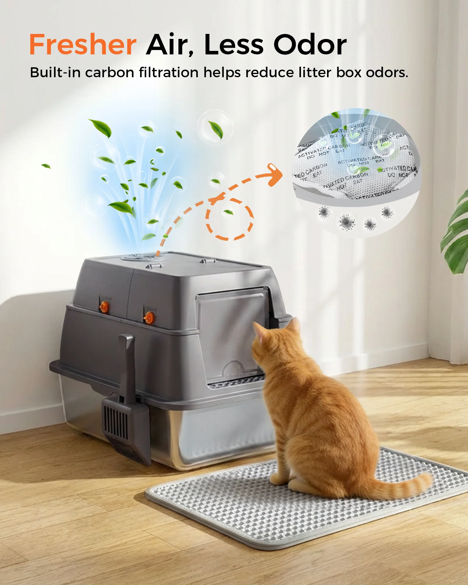 ACB07 Multi‑Mode Cat Litter Box with Odor Control - Image 6