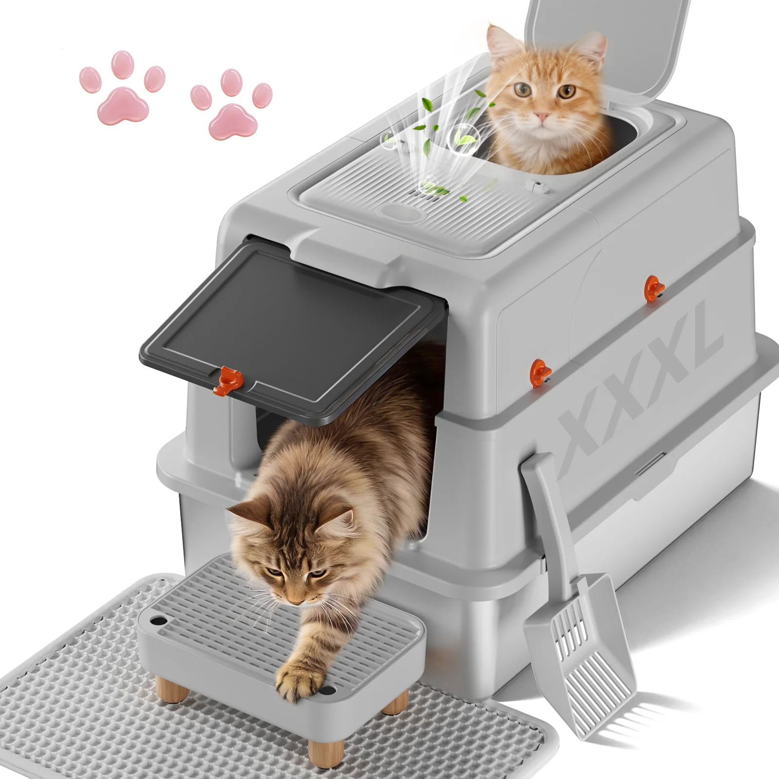 ACB08 XXXL Dual‑Entry Cat Litter Box - Image 16