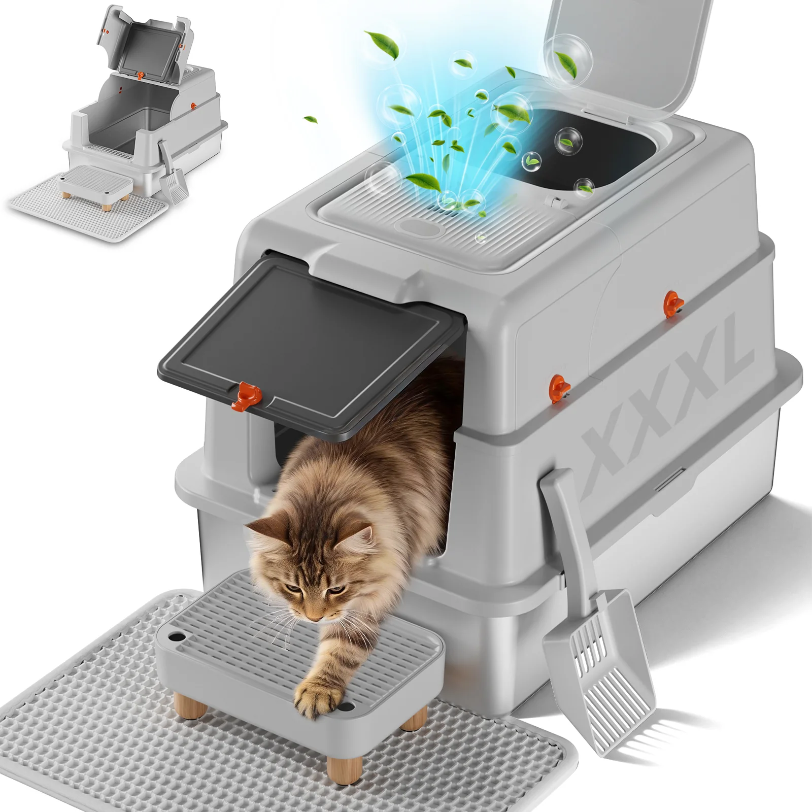 ACB08 XXXL Dual‑Entry Cat Litter Box - Image 19