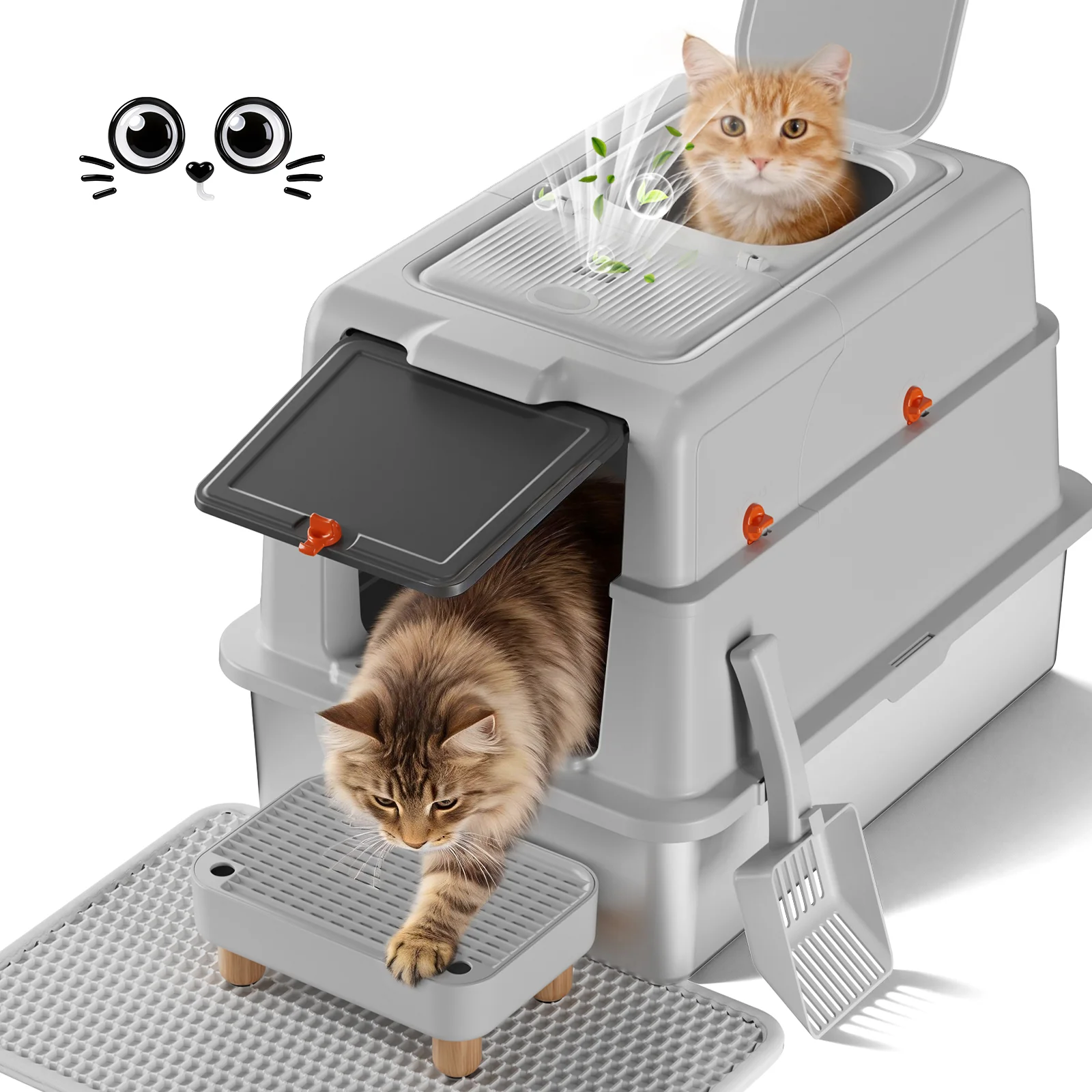 ACB08 XXXL Dual‑Entry Cat Litter Box - Image 22