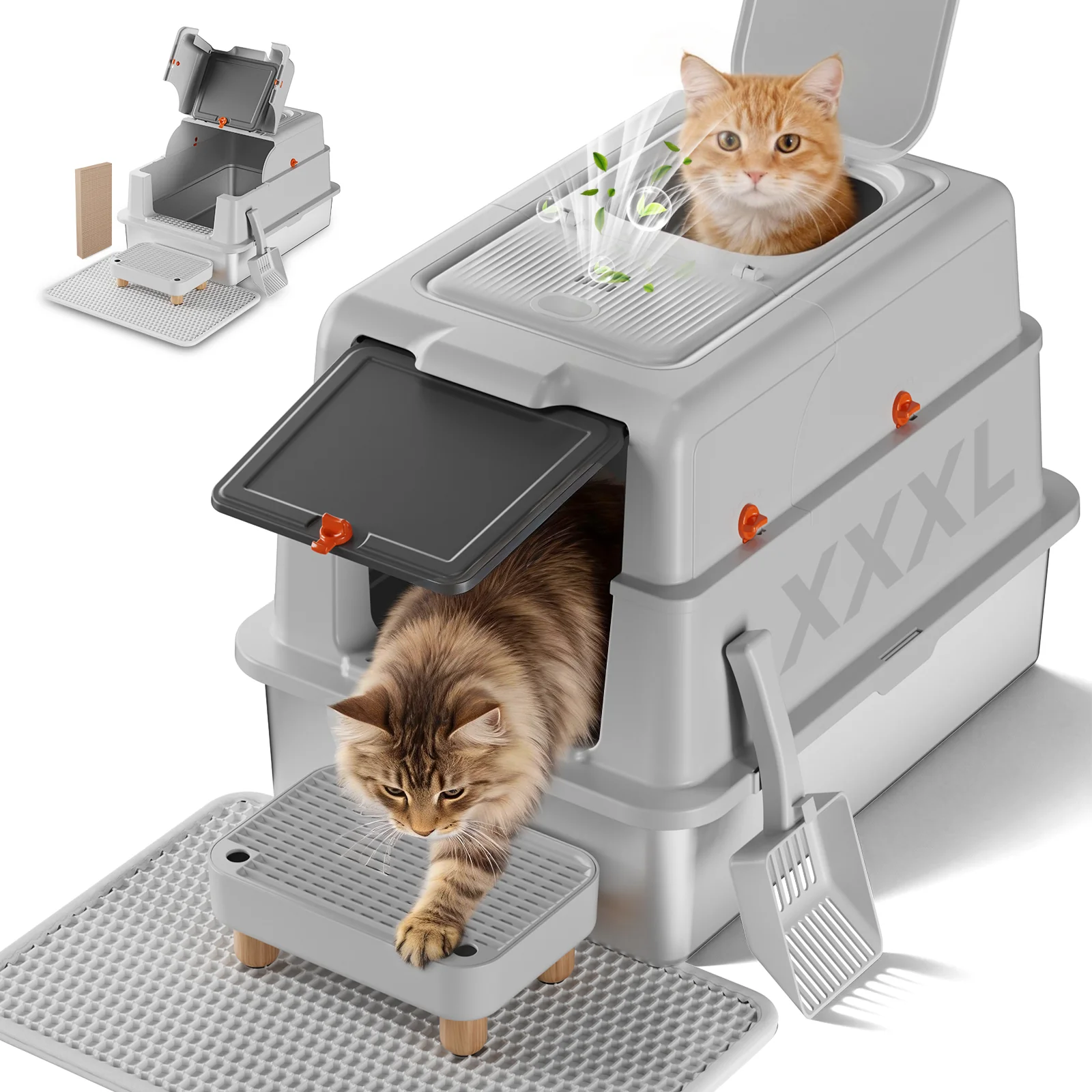 ACB08 XXXL Dual‑Entry Cat Litter Box - Image 26