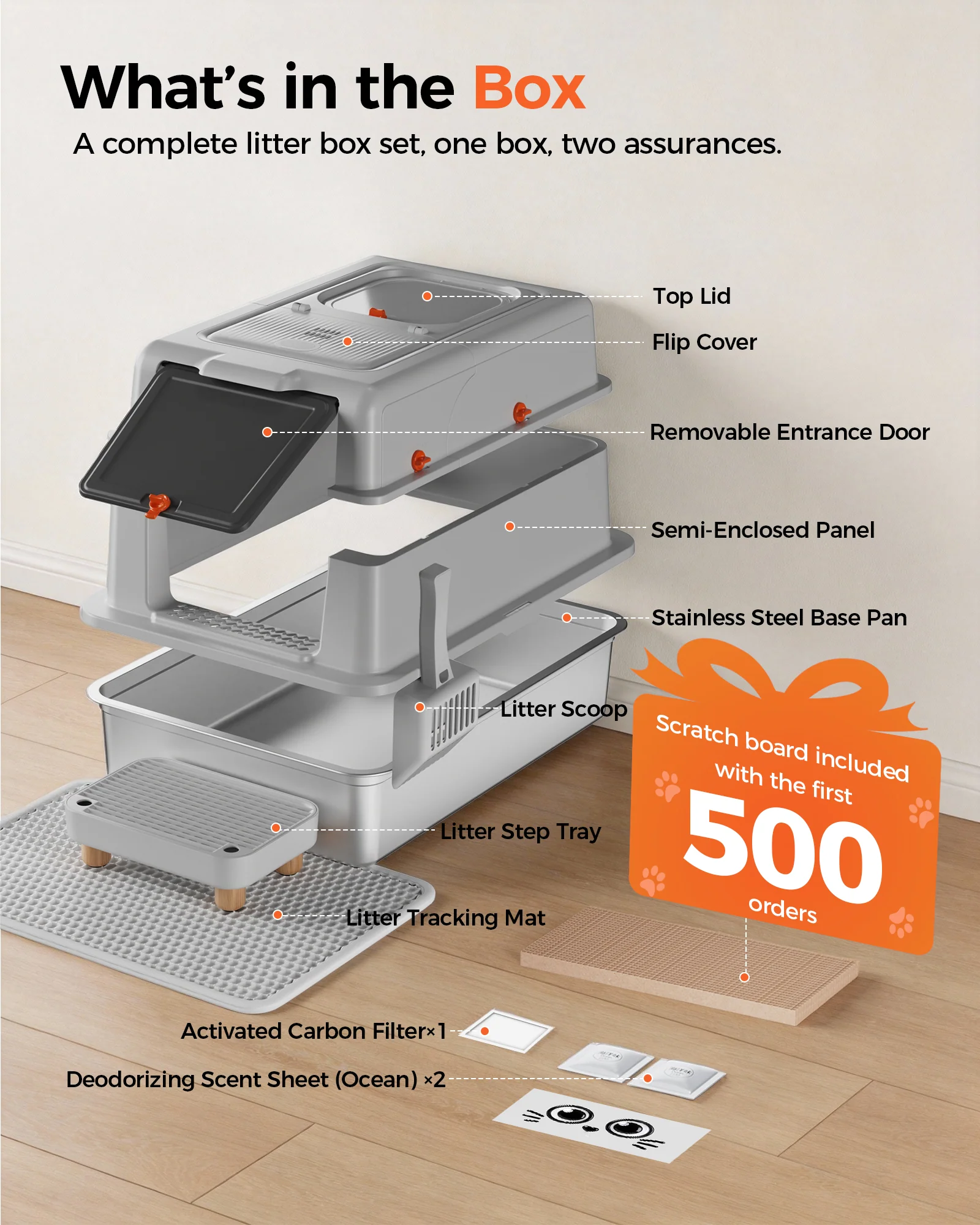 ACB08 XXXL Dual‑Entry Cat Litter Box - Image 31