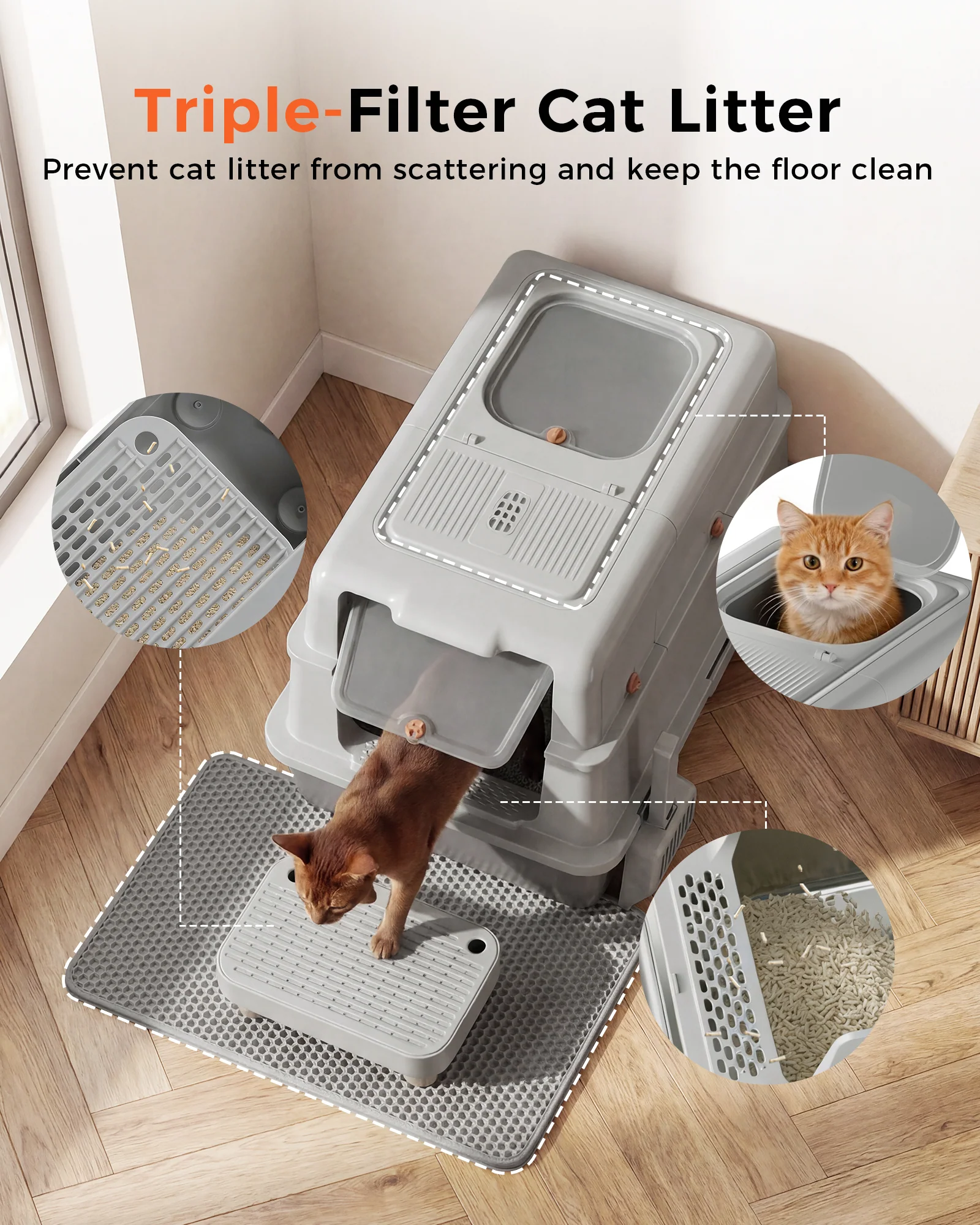 ACB08 XXXL Dual‑Entry Cat Litter Box - Image 6