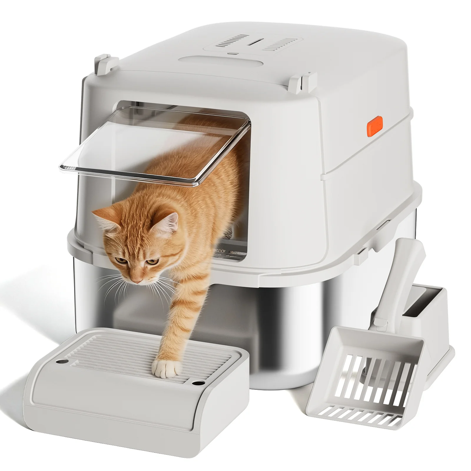 DX-PET3 Enclosed Cat Litter Box with Lid - Image 12