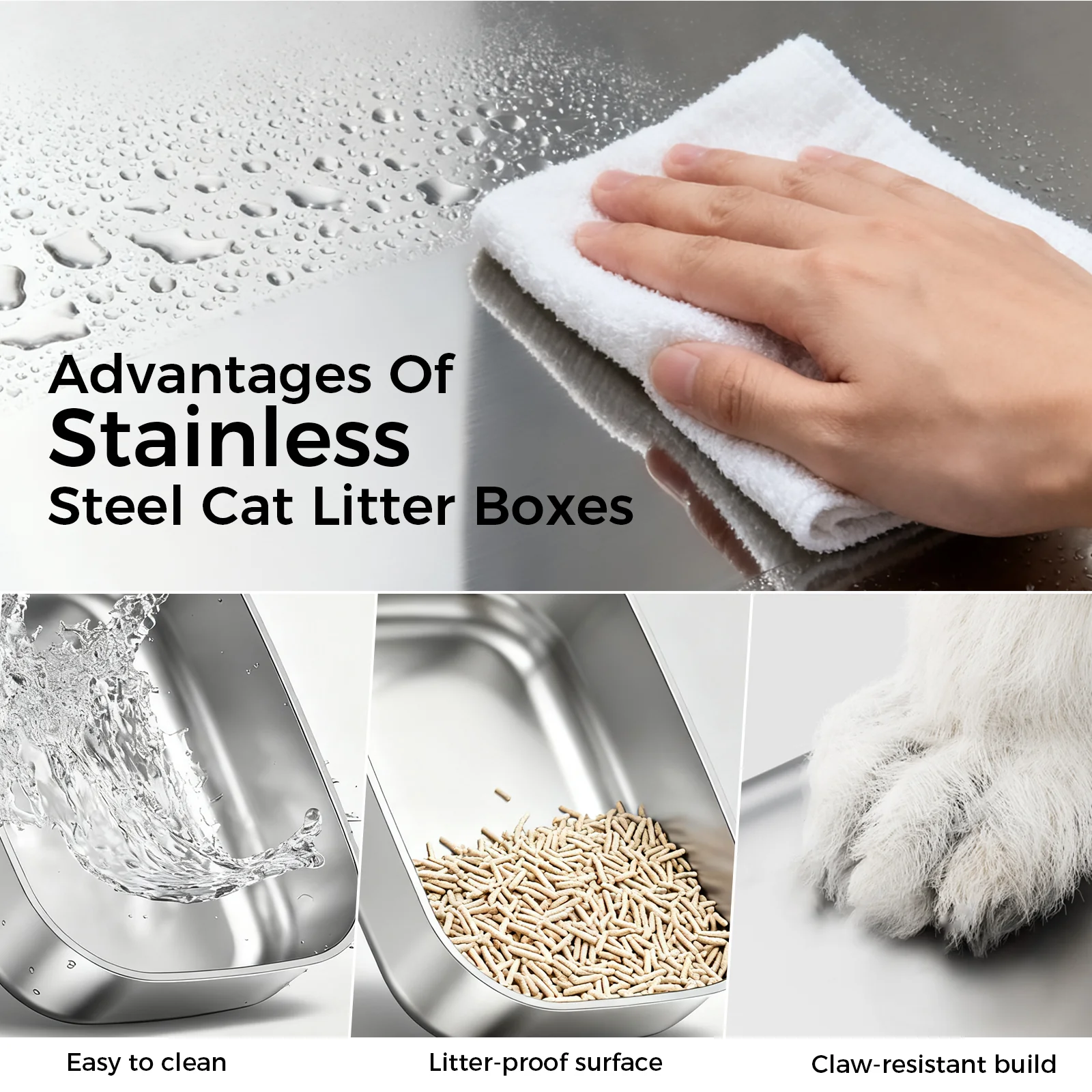 DX-PET3 Enclosed Cat Litter Box with Lid - Image 14