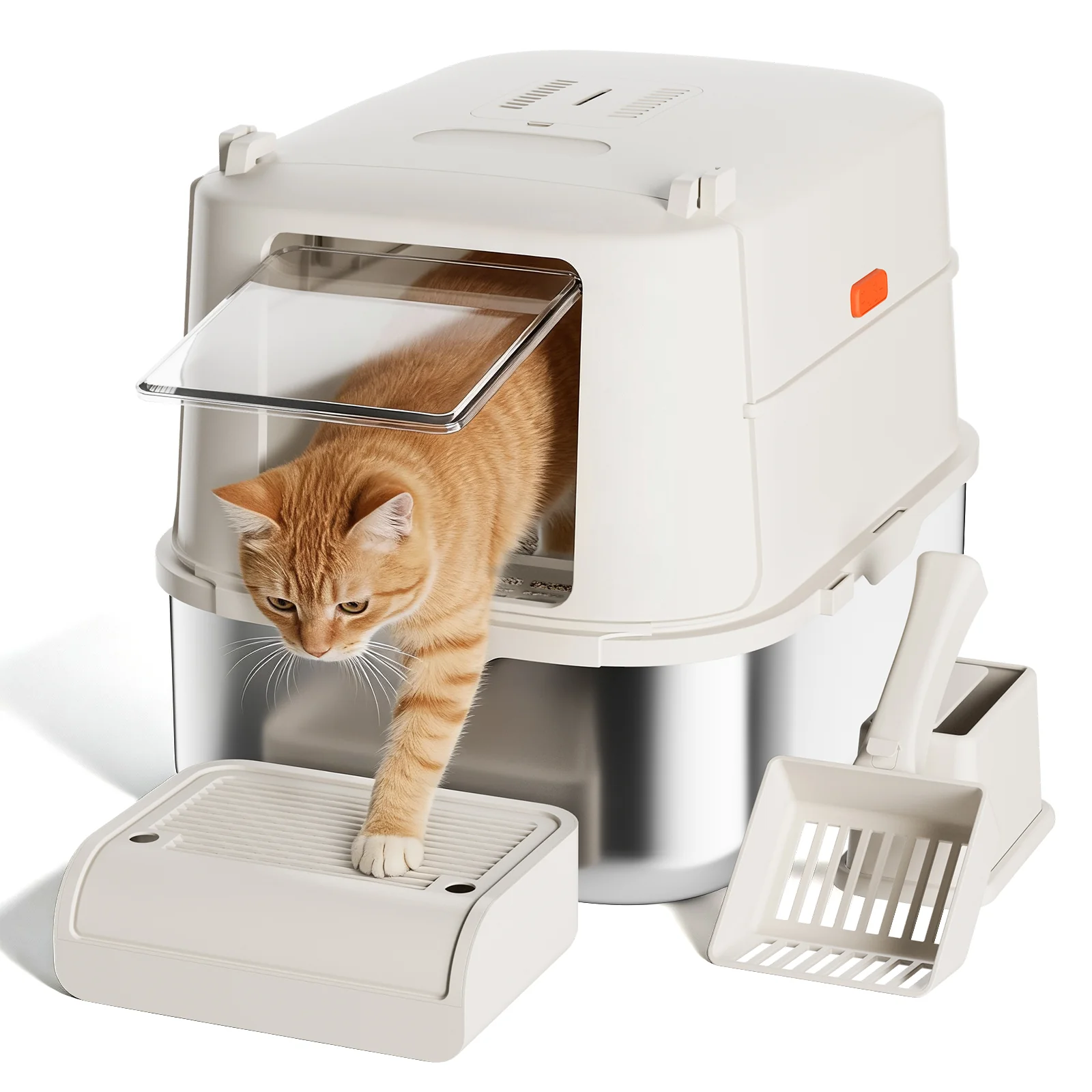 DX-PET3 Enclosed Cat Litter Box with Lid - Image 22