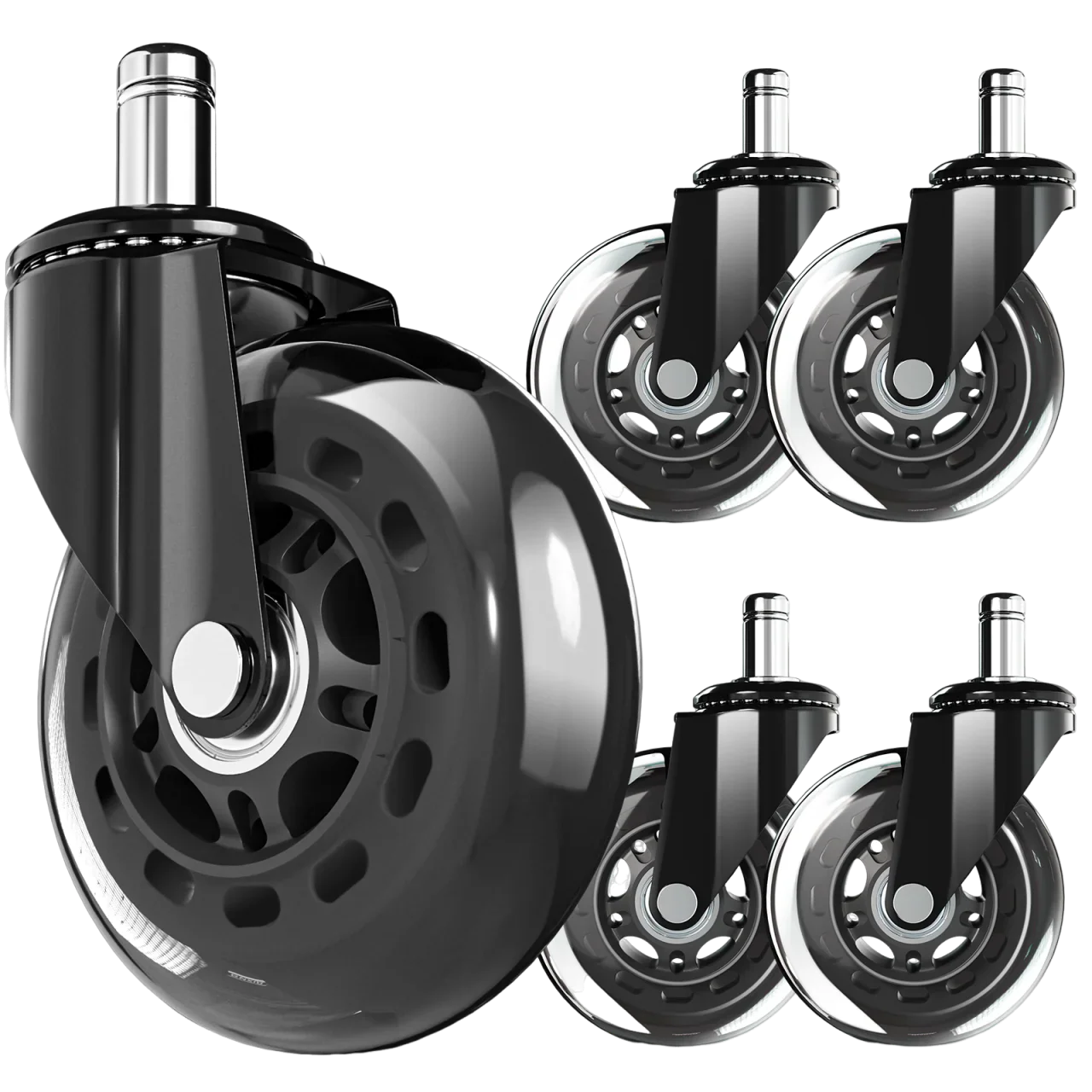 Heavy Duty PU Caster Wheel (Set)