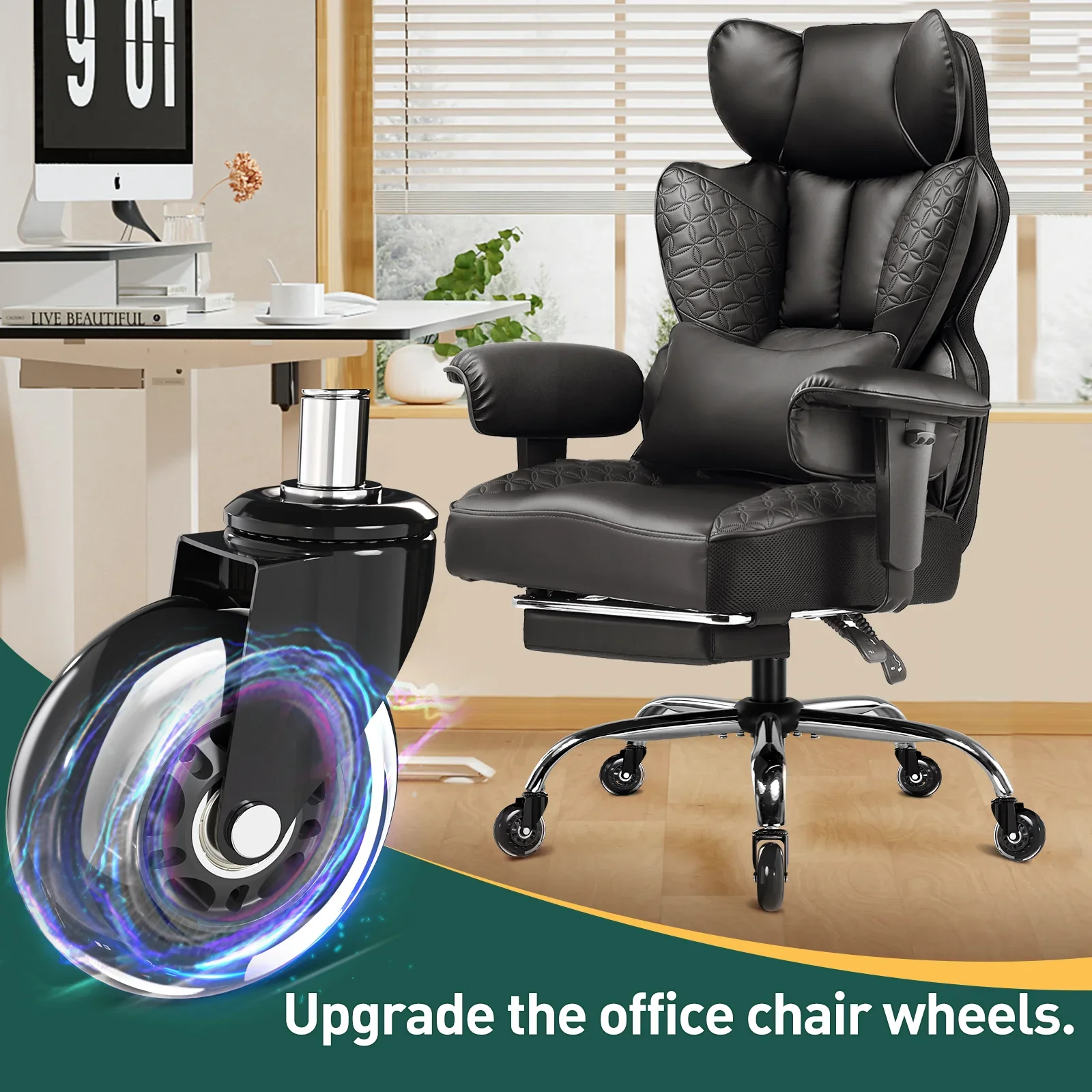 Heavy Duty PU Caster Wheel (Set) - Image 5