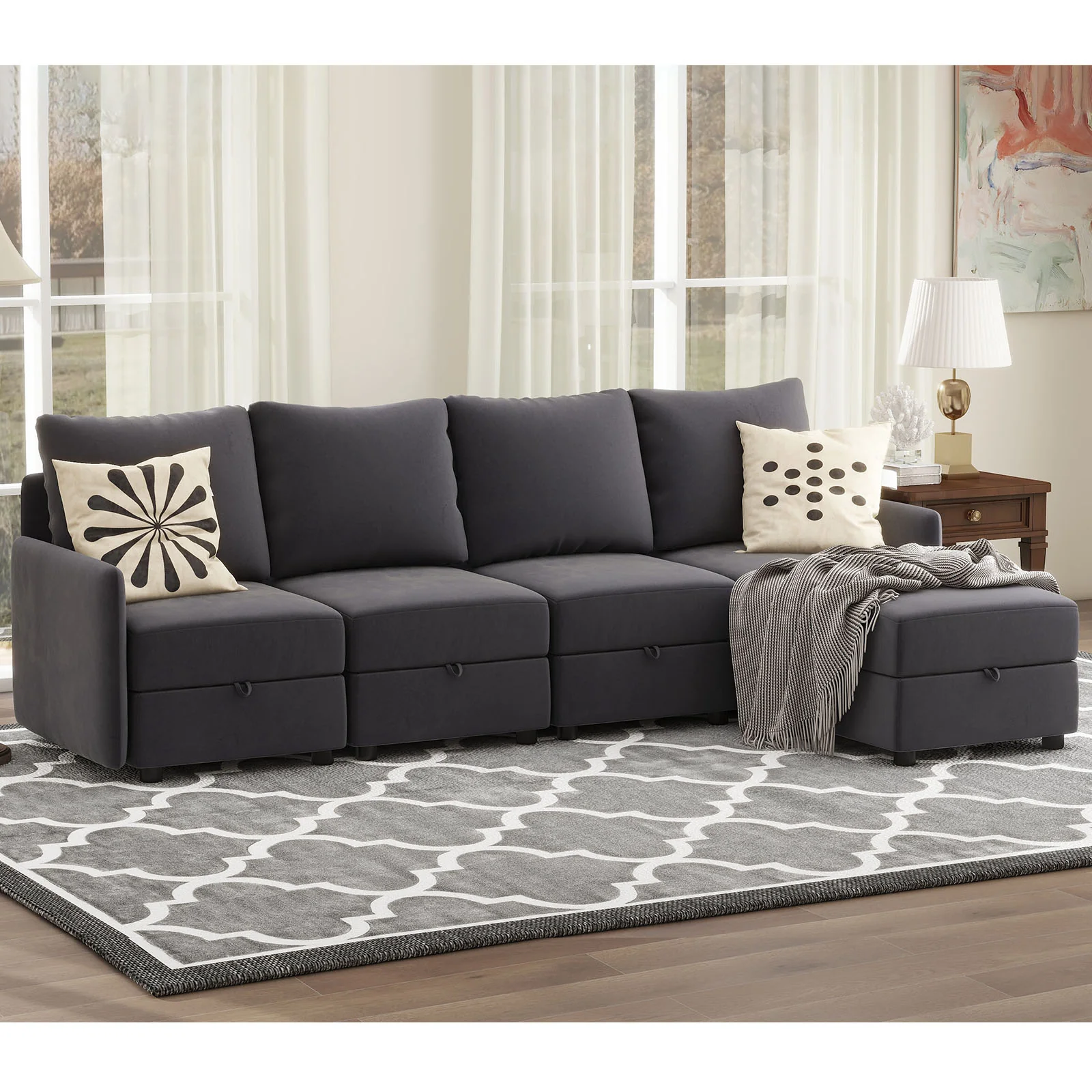 Convertible Sectional Sofa HS301 - Image 8