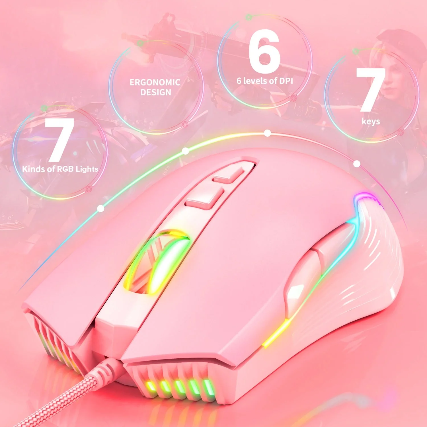 Gaming Wired RGB Mouse CW905 - Image 12