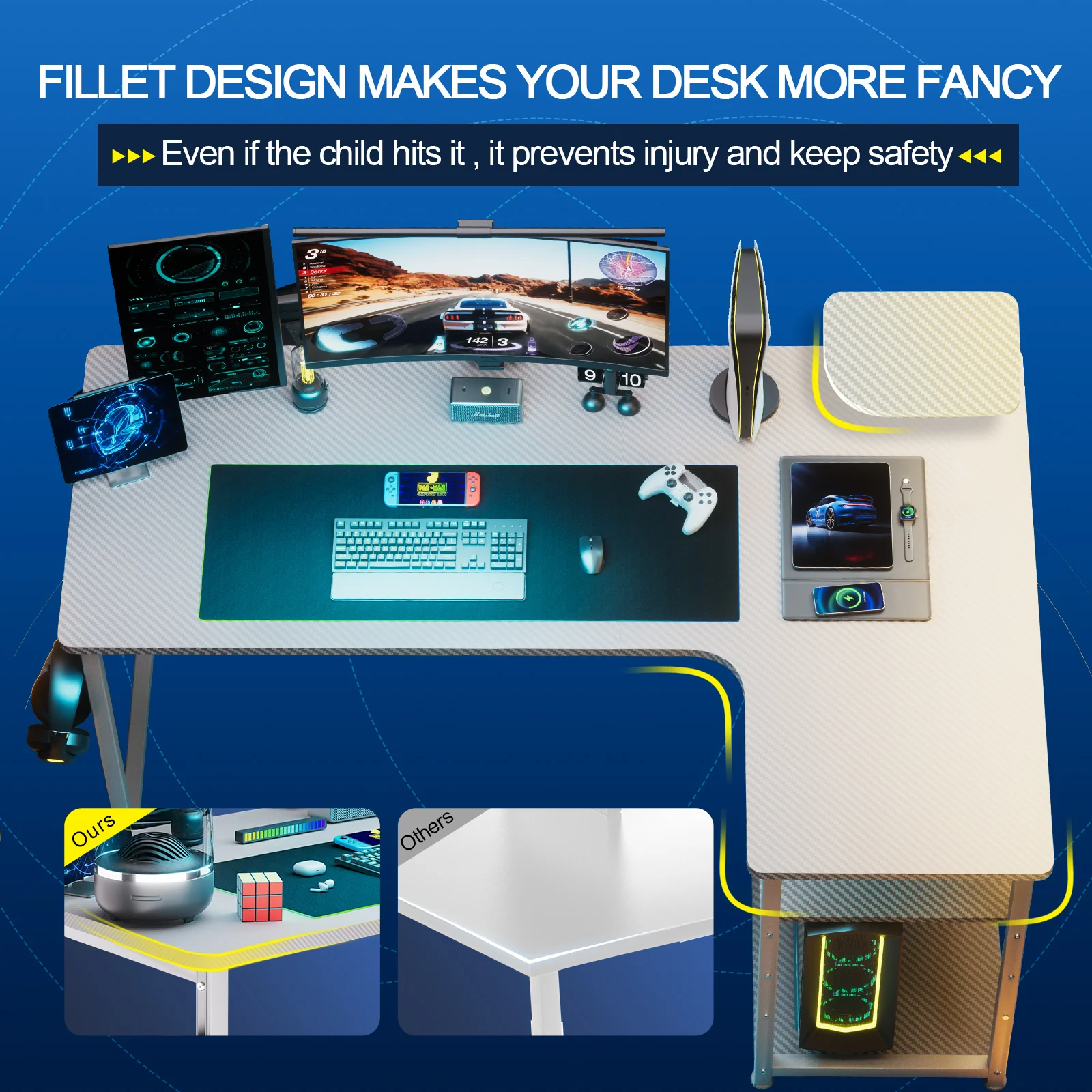 L-Shaped Desk DL001 - Image 15