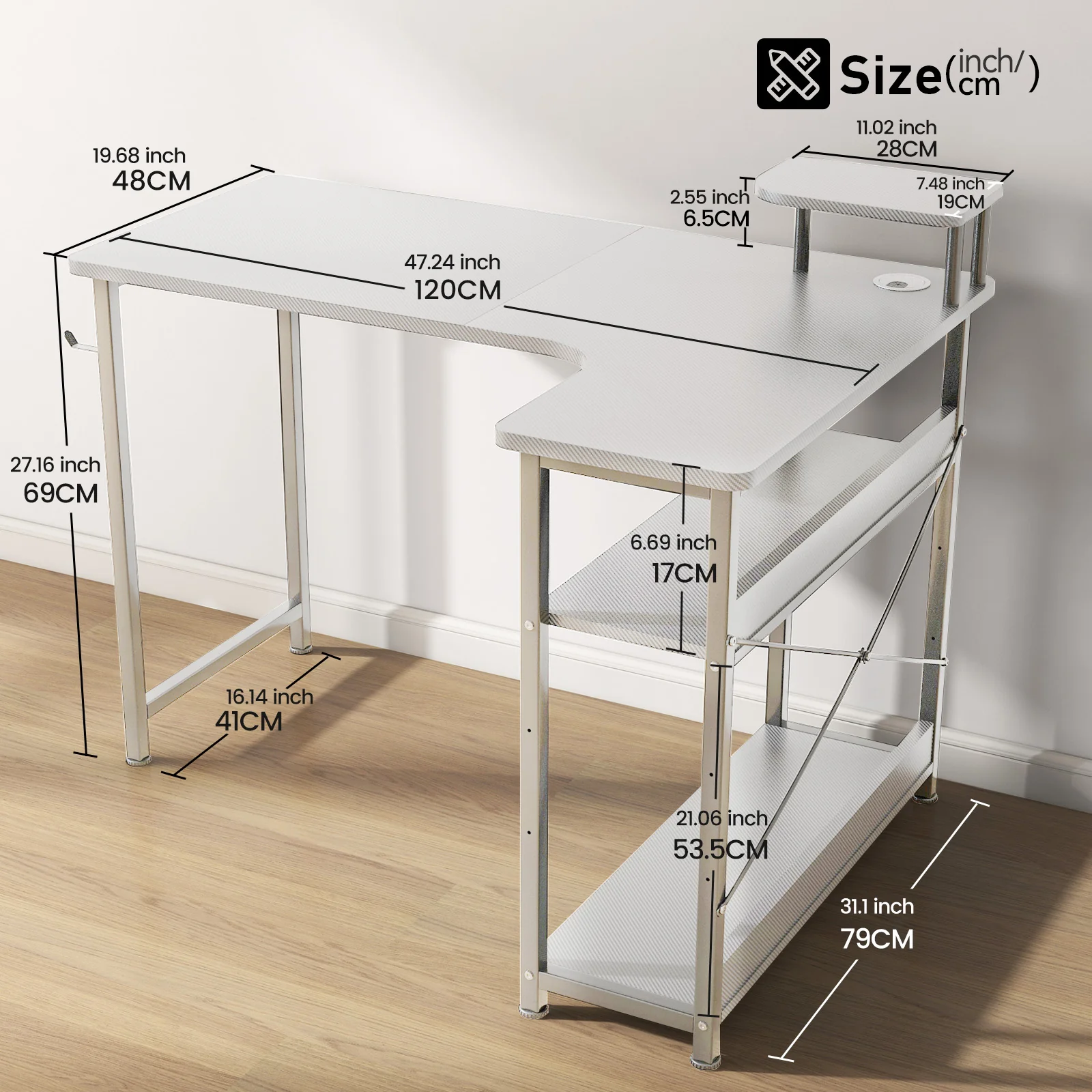 L-Shaped Desk DL001 - Image 16