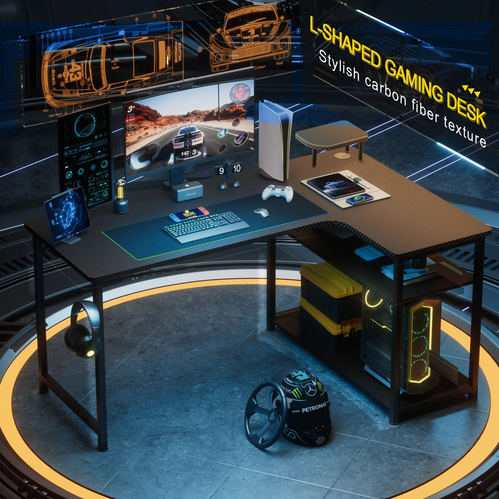 L-Shaped Desk DL001 - Image 2
