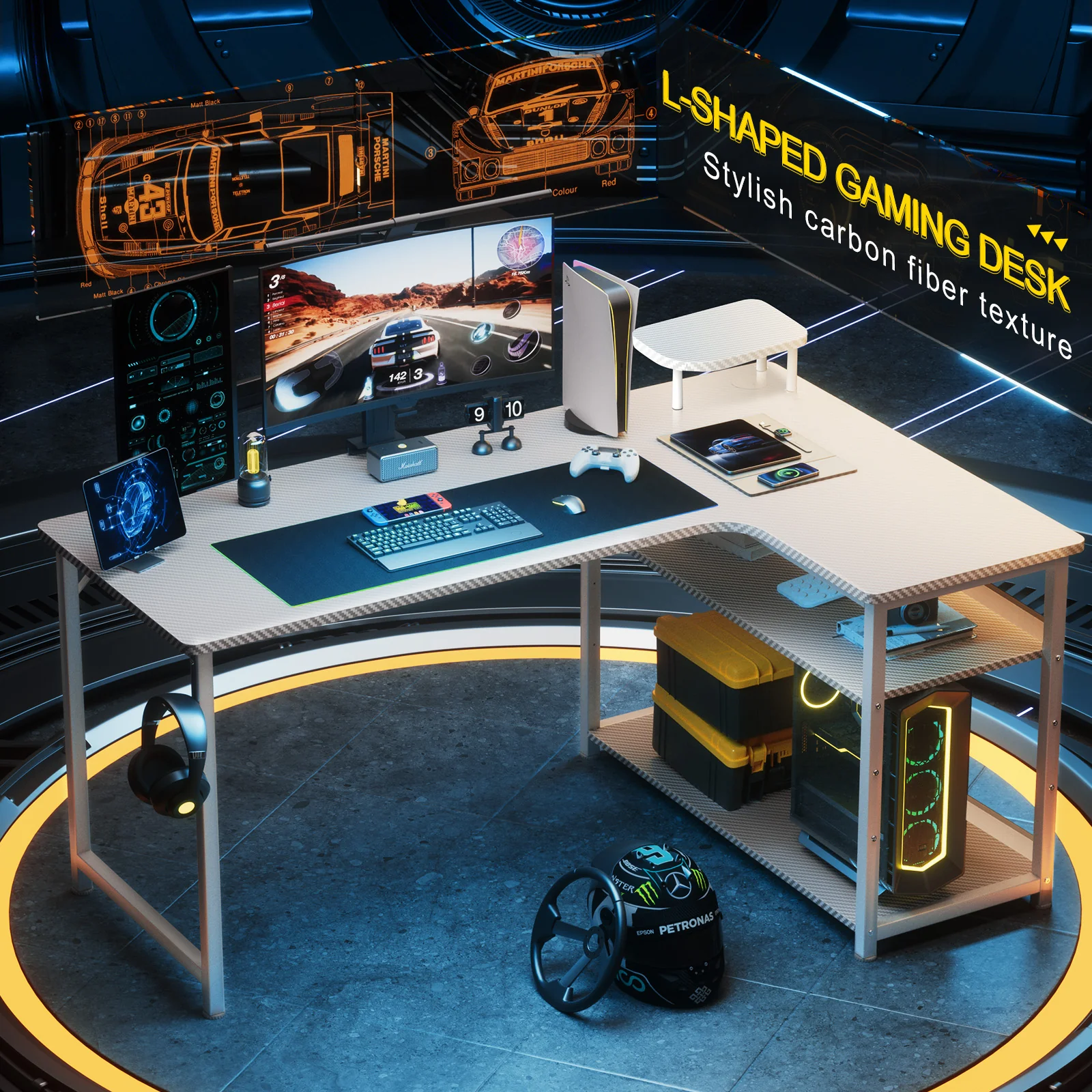 L-Shaped Desk DL001 - Image 4