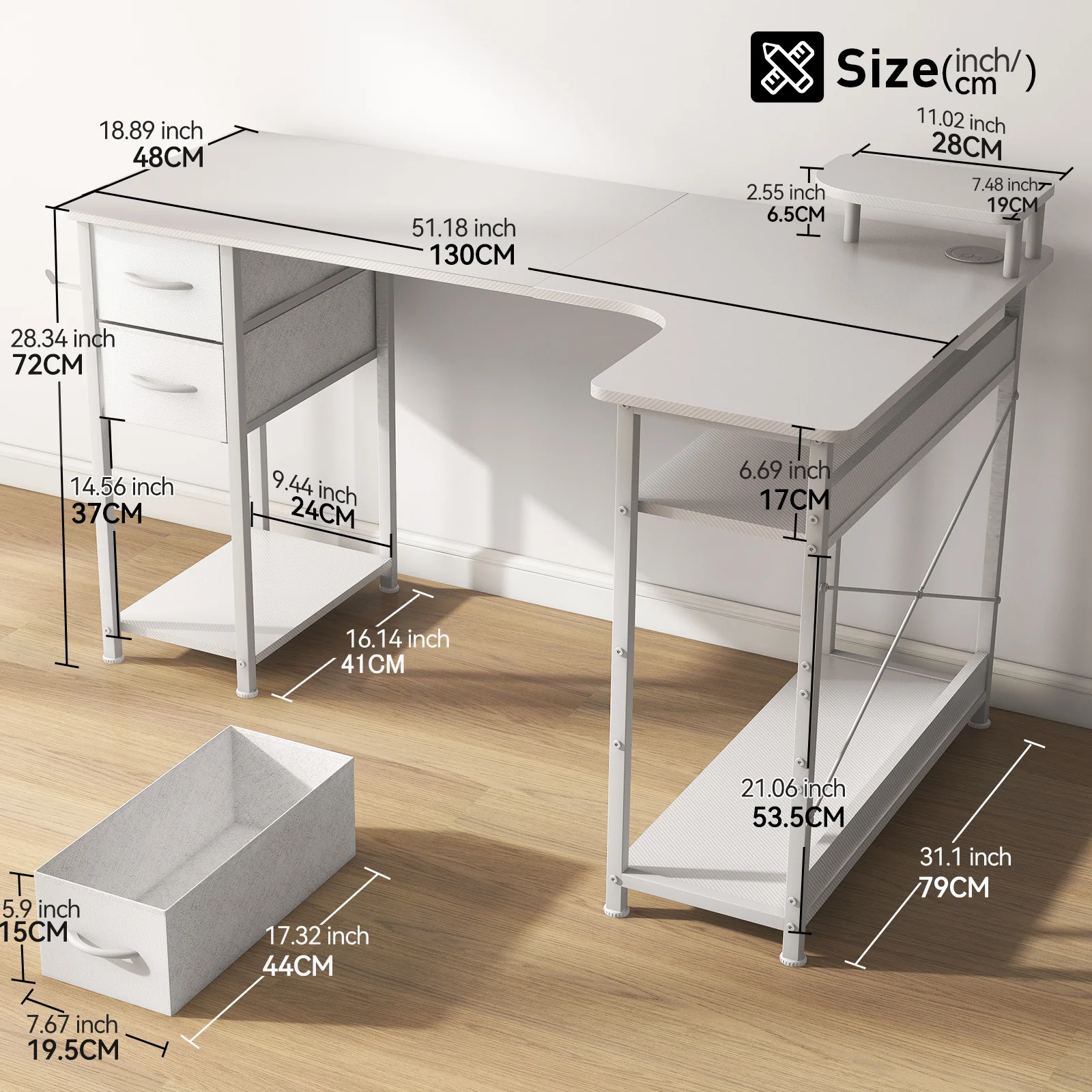 L-Shaped Desk DL004 - Image 14