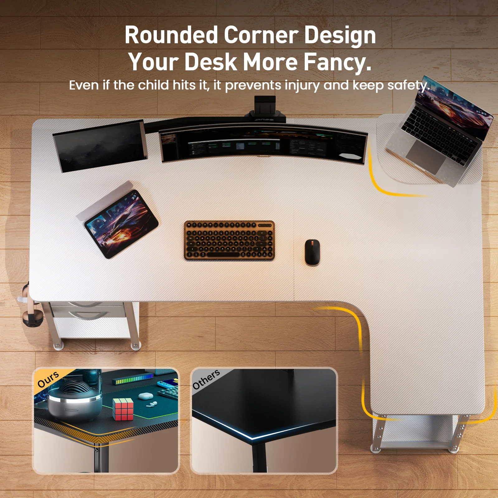 L-Shaped Desk DL004 - Image 5