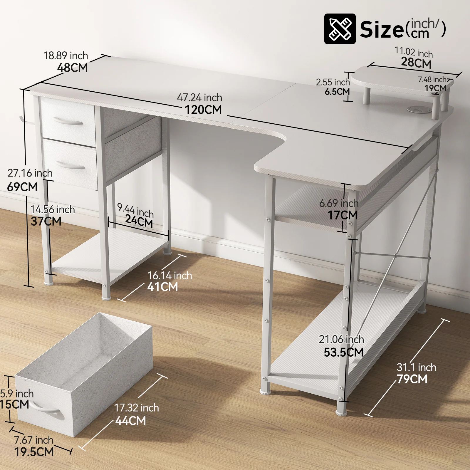 L-Shaped Desk DL004 - Image 7
