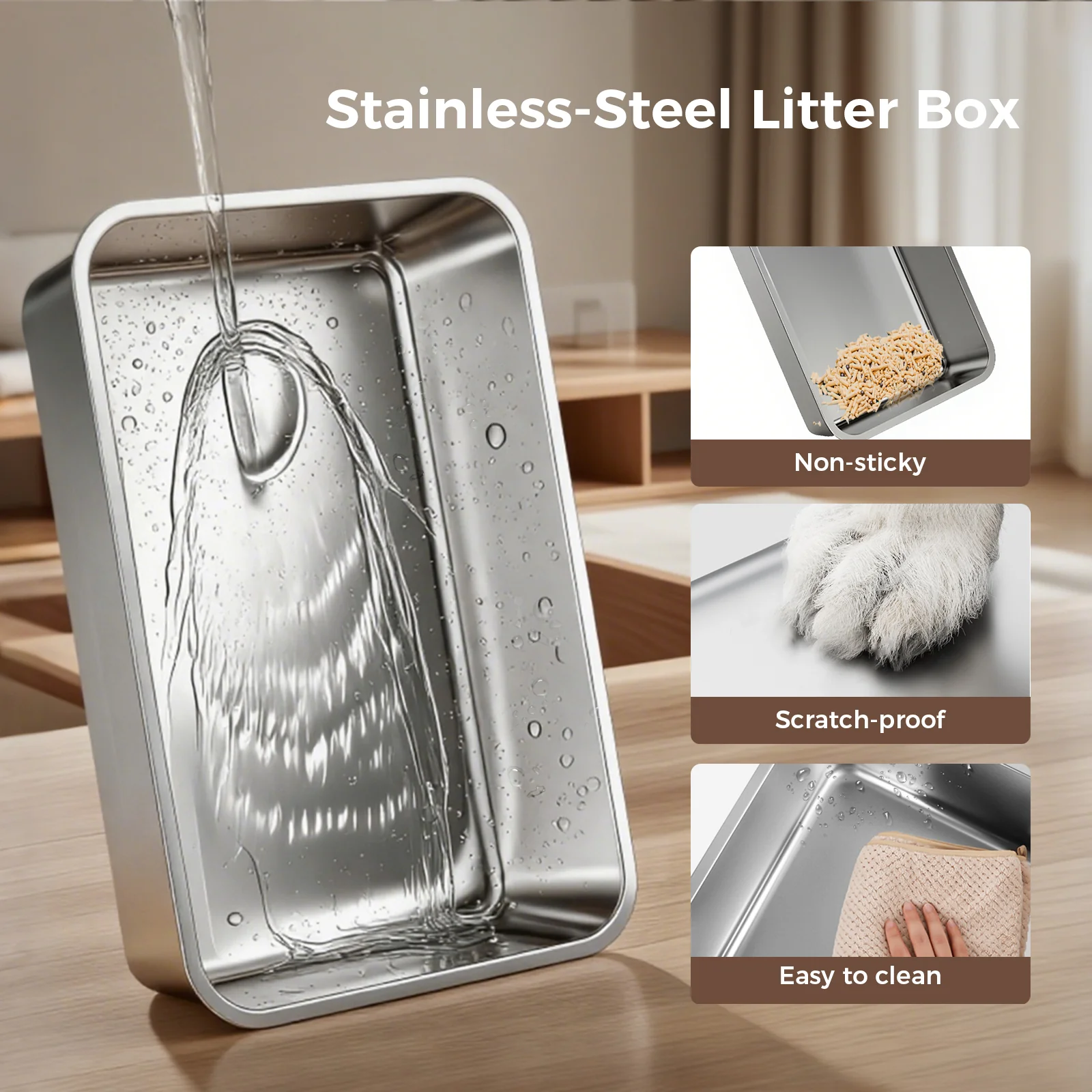 Stainless Steel Litter Box - Image 6