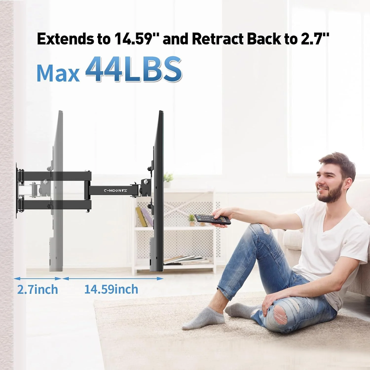 Full Motion TV Wall Mount - Image 3