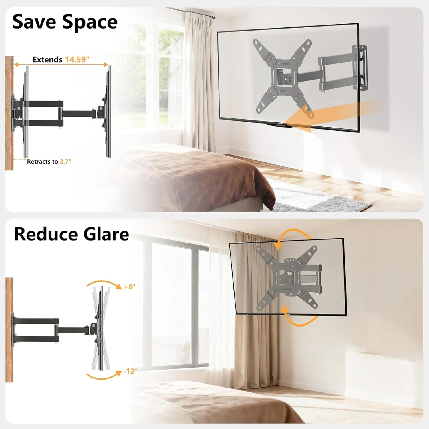 Full Motion TV Wall Mount - Image 7