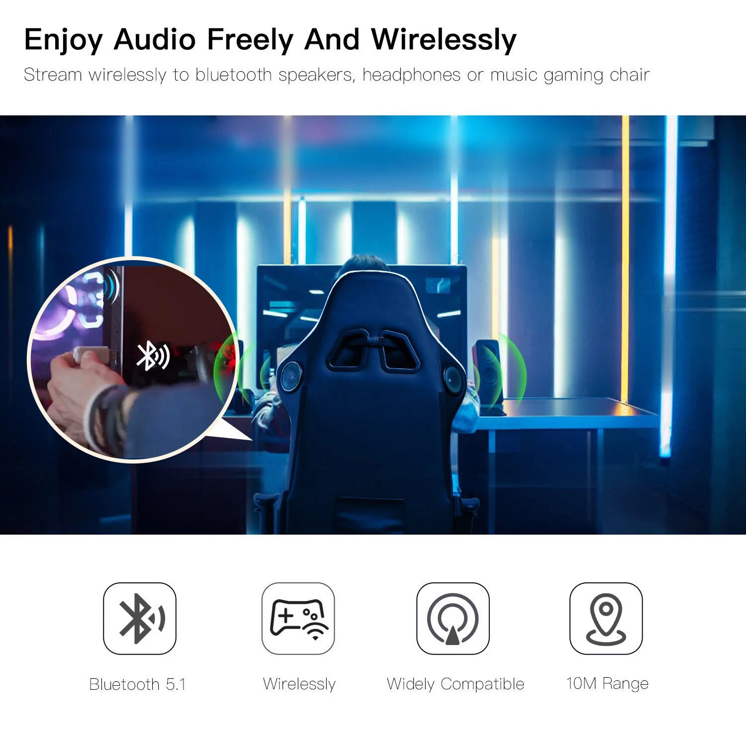 GT Lynck1 USB Bluetooth Transmitter - Image 3