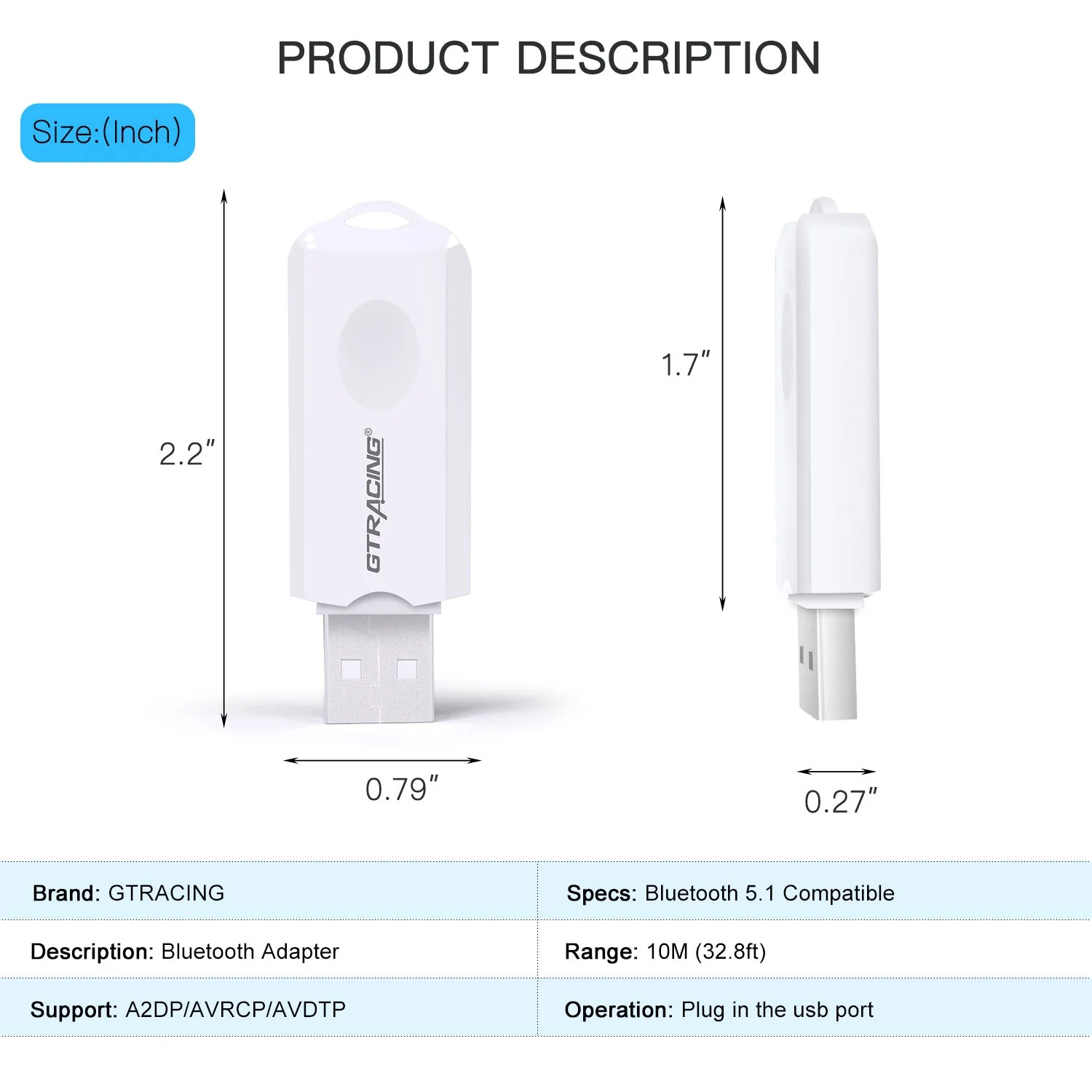 GT Lynck1 USB Bluetooth Transmitter - Image 5