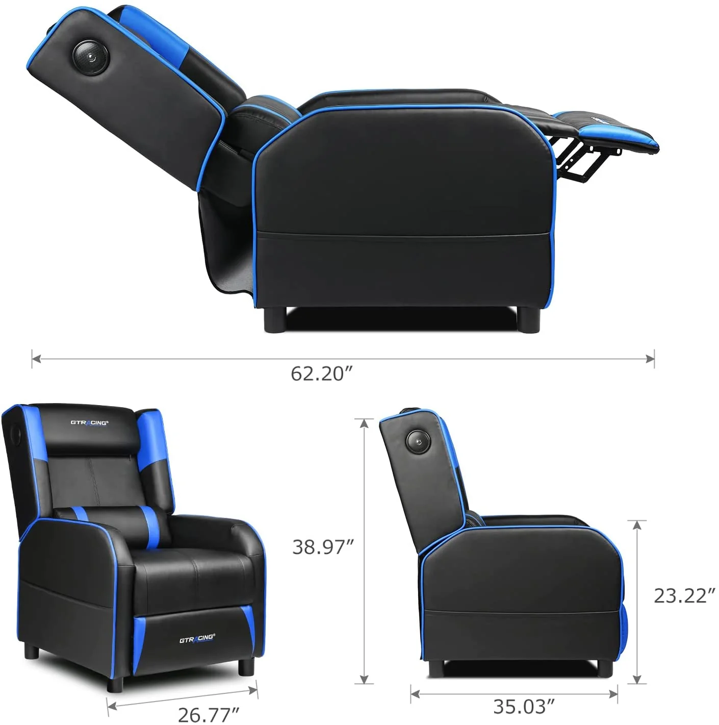 Gaming Recliner Chair GT208M - Image 34