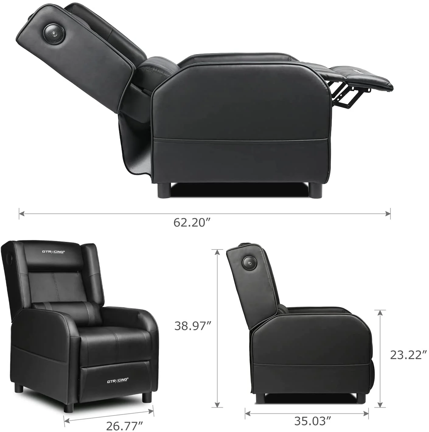 Gaming Recliner Chair GT208M - Image 48