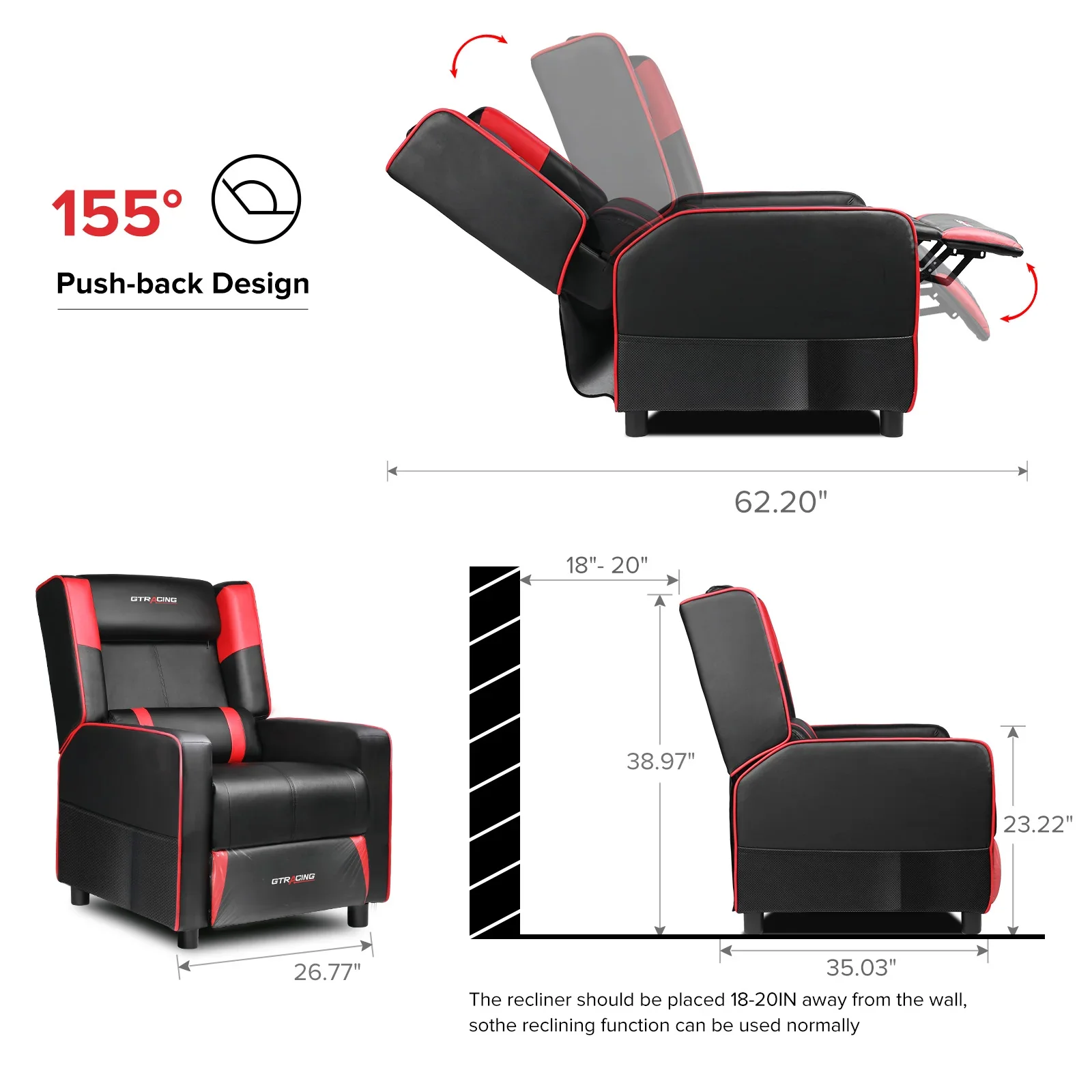 Recliner Chair GT209 - Image 6