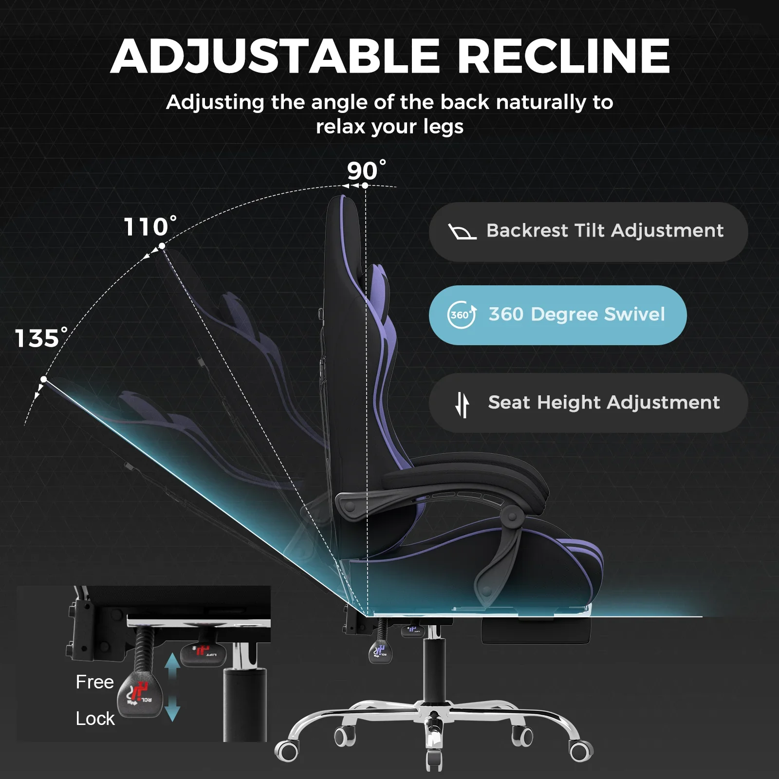 Footrest Series GT800A Fabric - Image 12