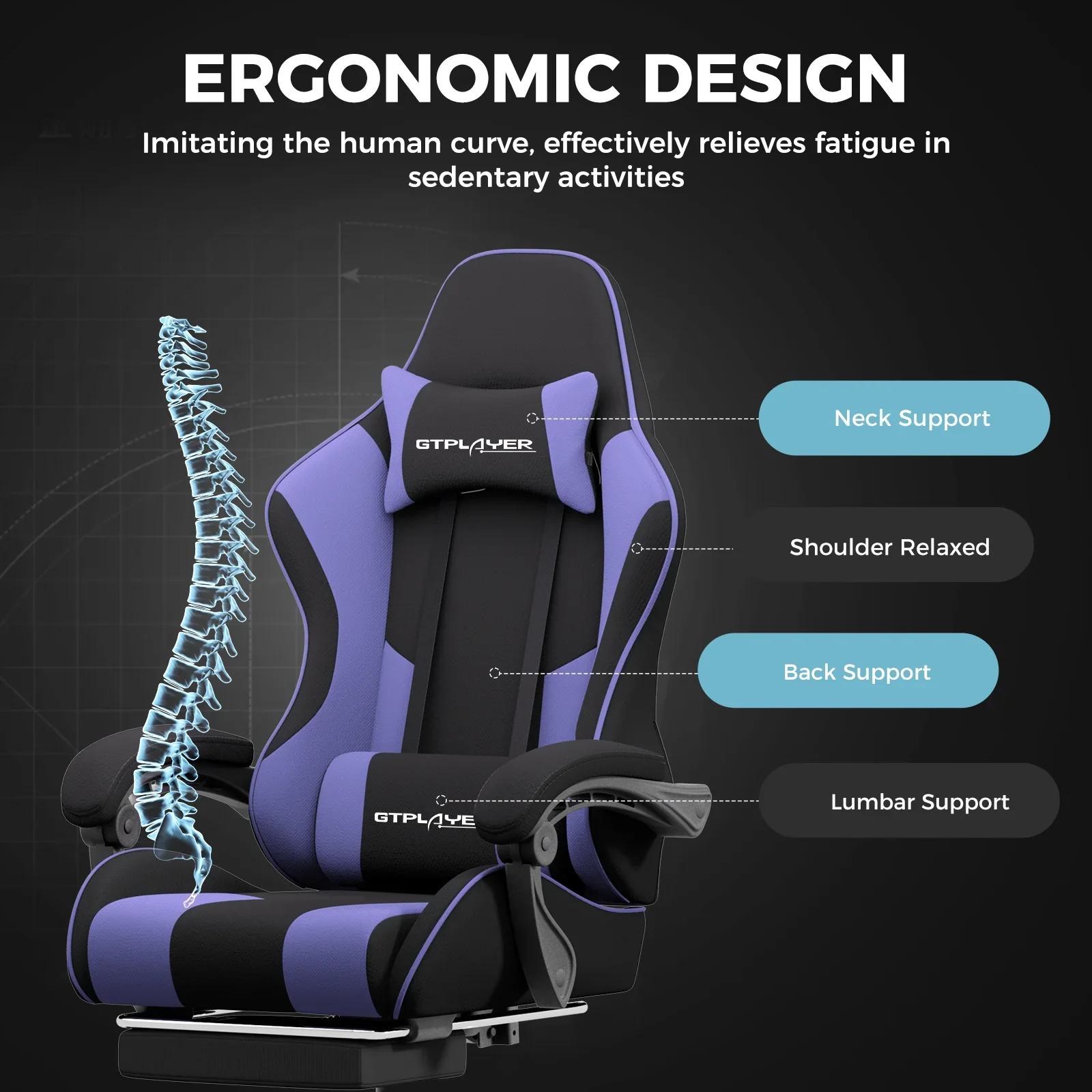 Footrest Series GT800A Fabric - Image 15