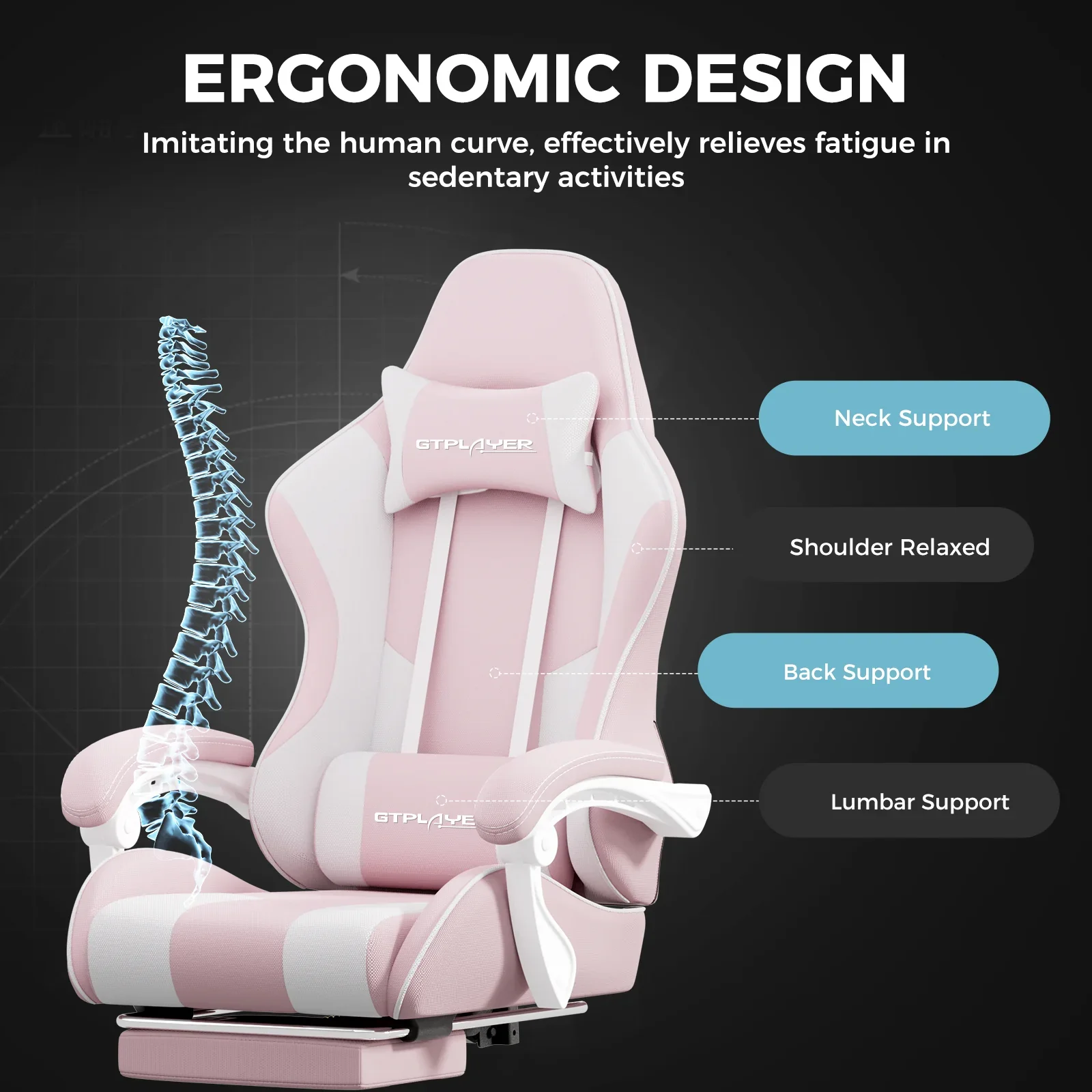 Footrest Series GT800A Fabric - Image 28