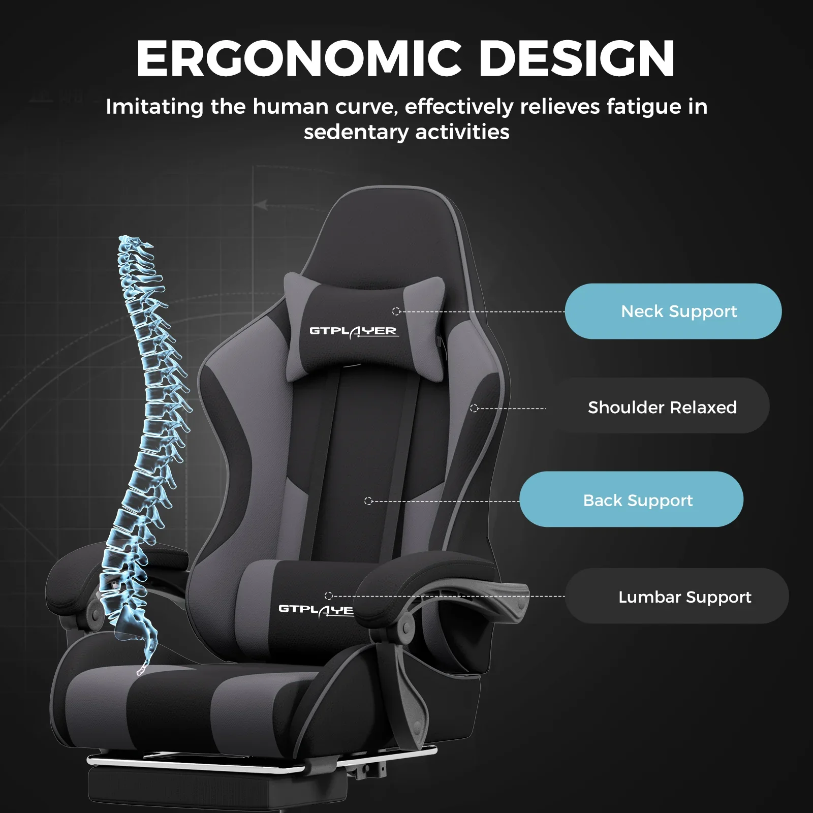 Footrest Series GT800A Fabric - Image 41