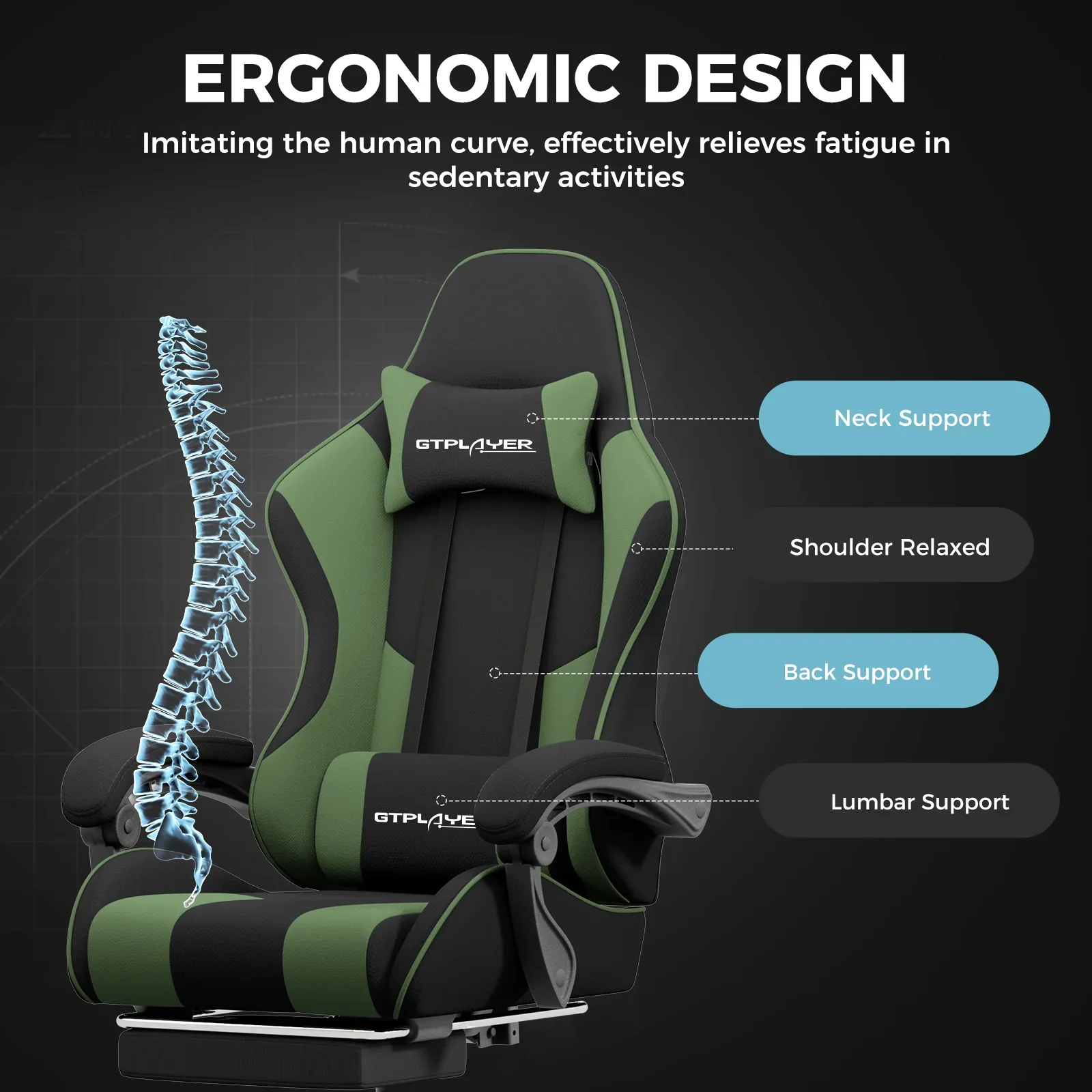 Footrest Series GT800A Fabric - Image 57