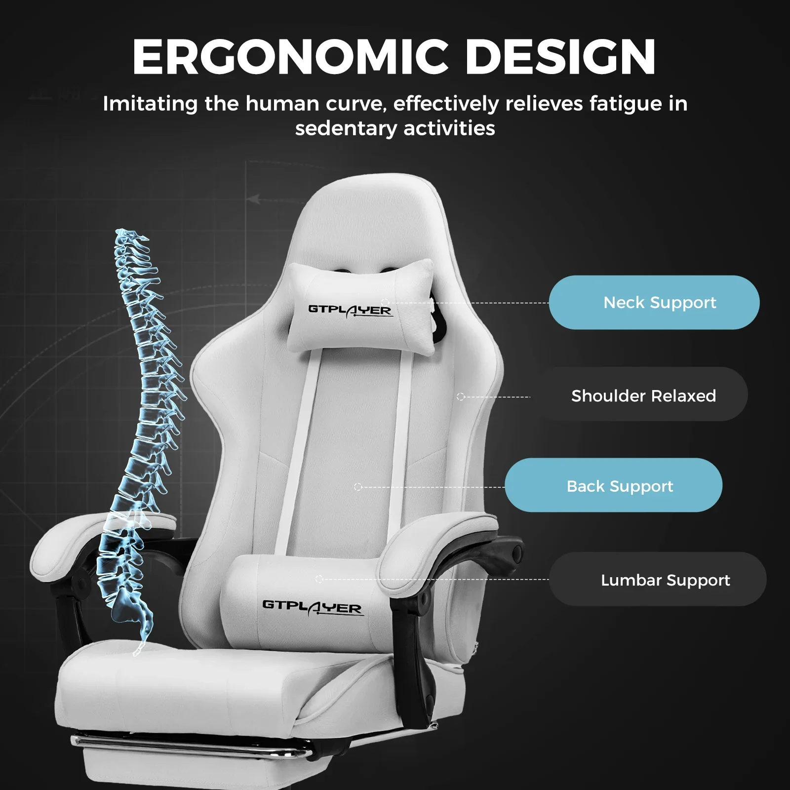 Footrest Series GT800A Fabric - Image 64
