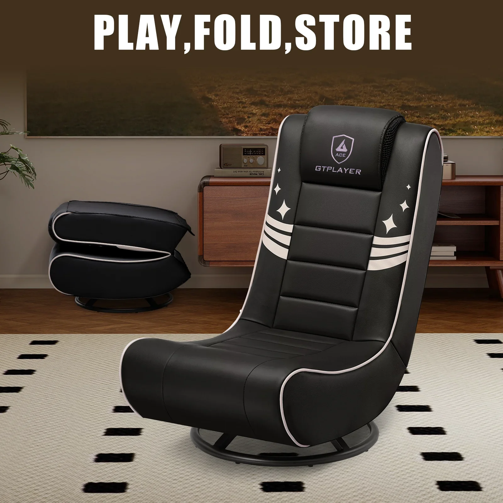 Foldable Swivel Floor Gaming Chairs GTP-FL606 - Image 10