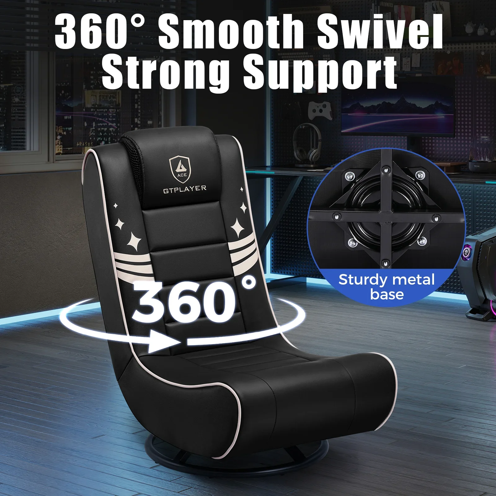Foldable Swivel Floor Gaming Chairs GTP-FL606 - Image 13