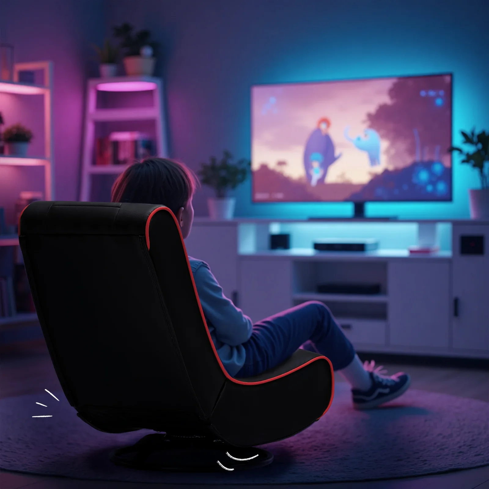 Foldable Swivel Floor Gaming Chairs GTP-FL606 - Image 19