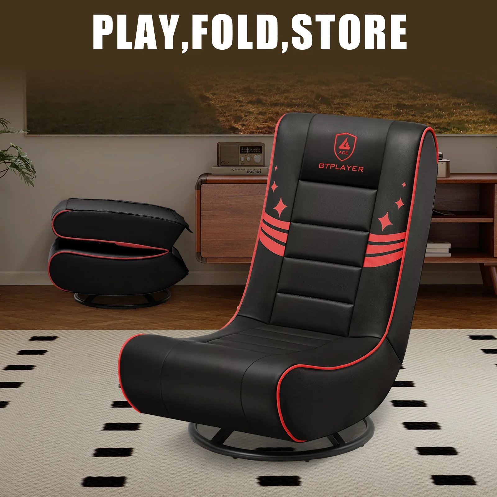 Foldable Swivel Floor Gaming Chairs GTP-FL606 - Image 23