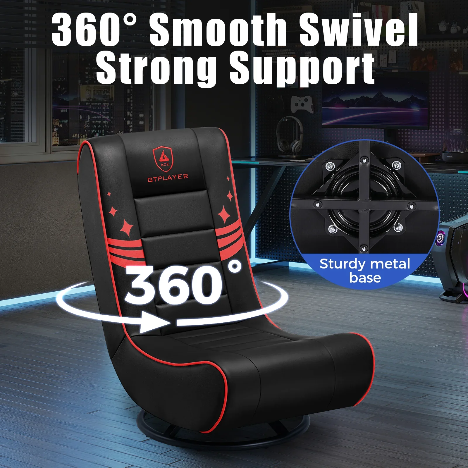 Foldable Swivel Floor Gaming Chairs GTP-FL606 - Image 26