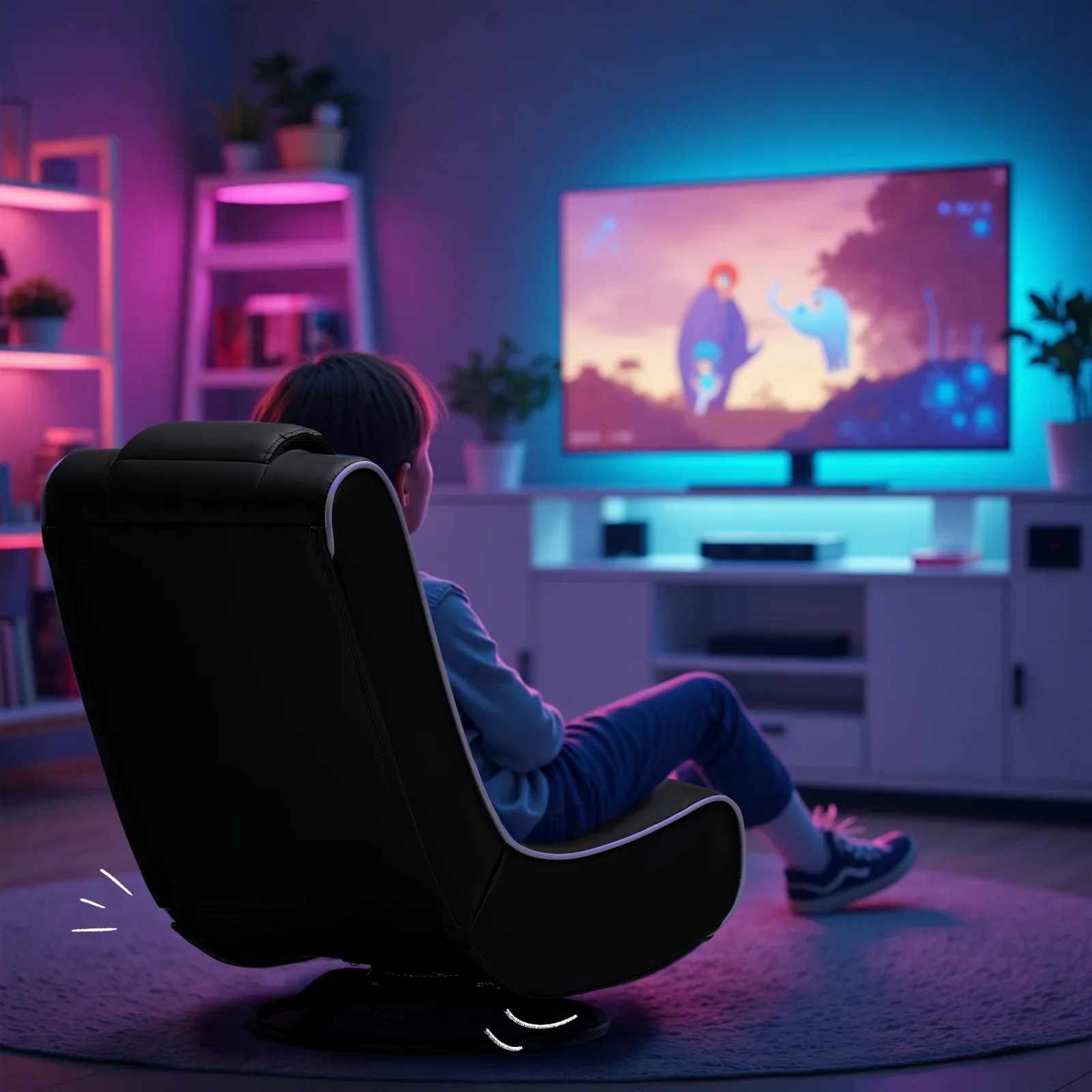 Foldable Swivel Floor Gaming Chairs GTP-FL606 - Image 31