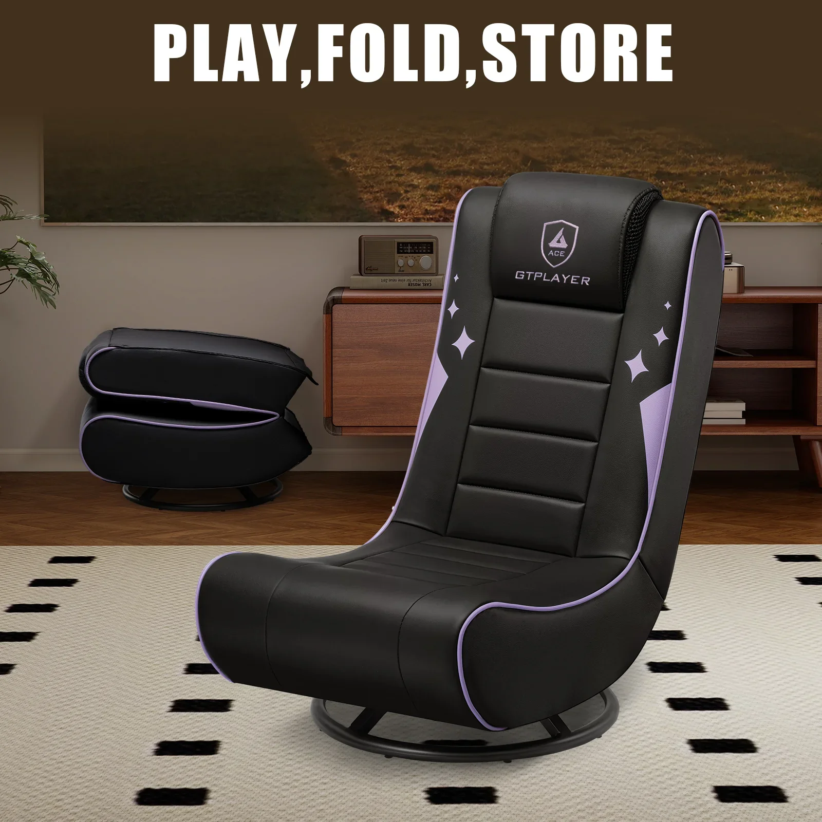 Foldable Swivel Floor Gaming Chairs GTP-FL606 - Image 35